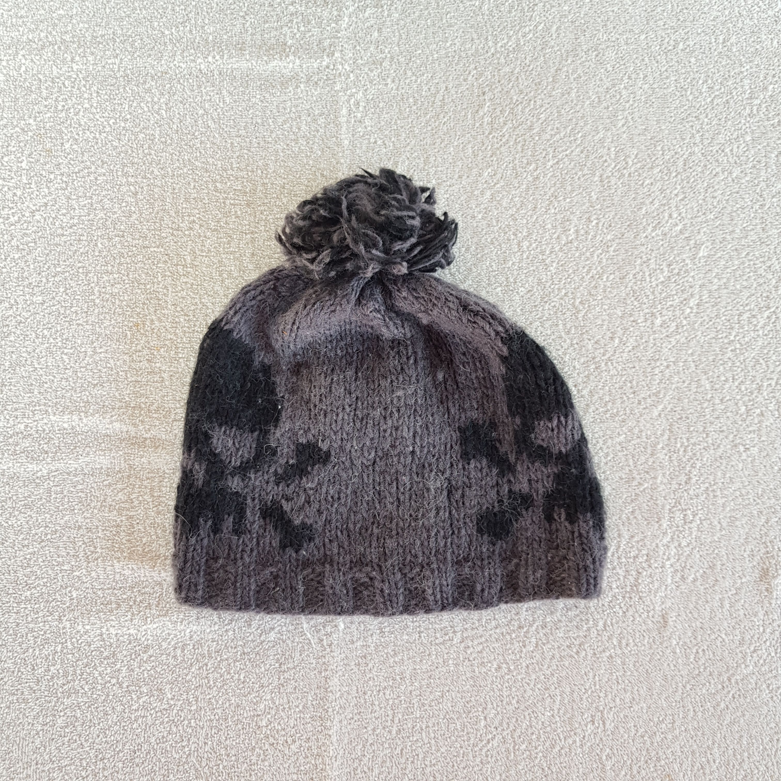 Homespun Knitwear × Japanese Brand Vintage Skulls Beanie Pom Pom Snow Caps Hats Size ONE SIZE - 6 Thumbnail