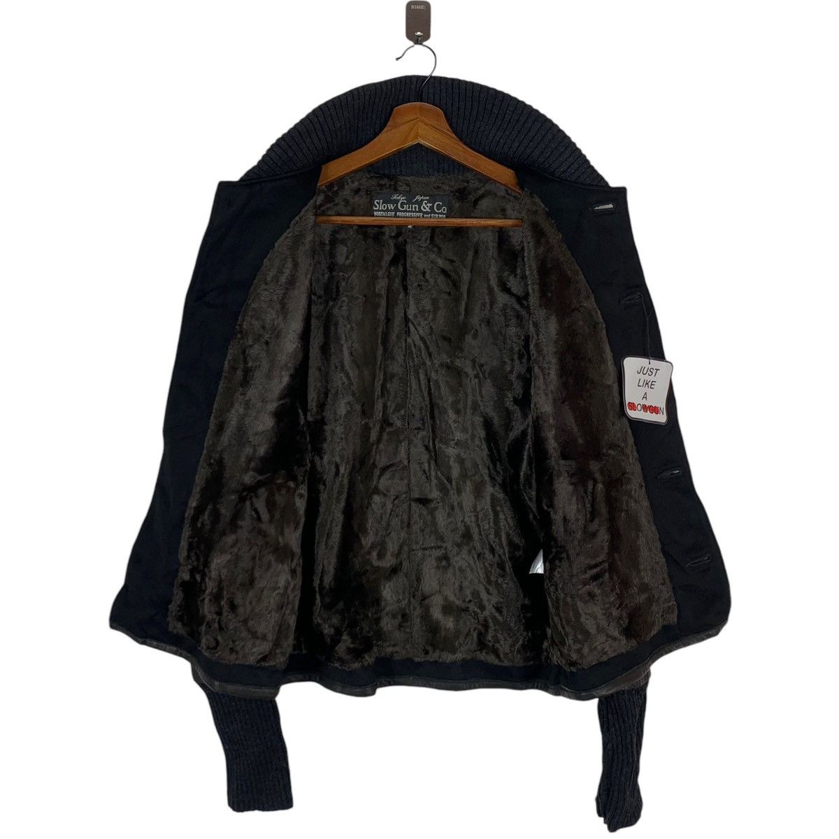 If Six Was Nine × Japanese Brand VINTAGE SLOW GUN & CO SHIBUYA VARSITY LEATHER JACKET Size US M / EU 48-50 / 2 - 5 Thumbnail