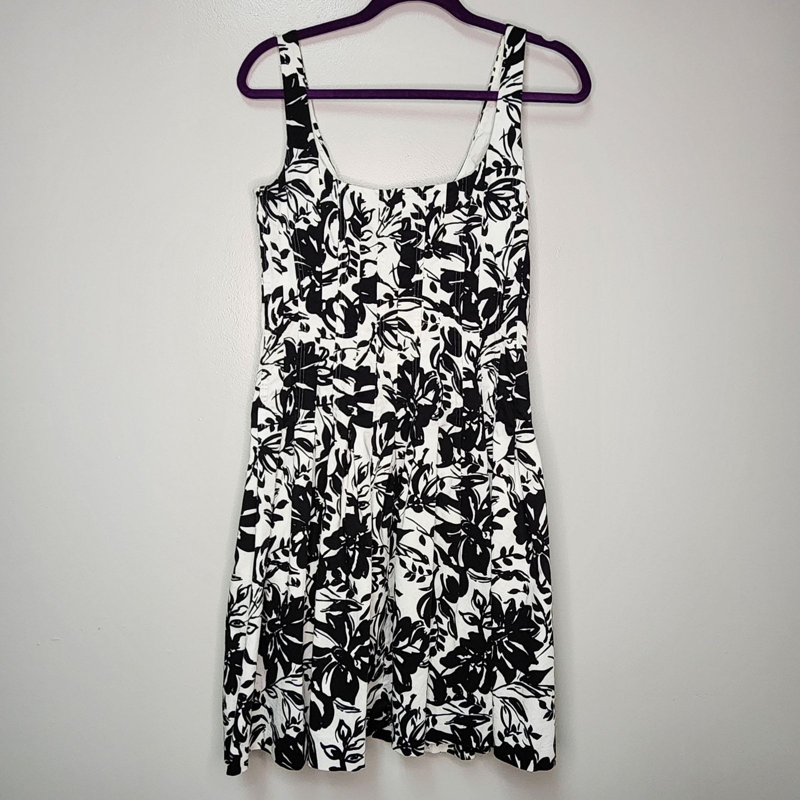 Lauren Ralph Lauren Lauren Ralph Lauren Black & White A-Line Floral dress sz 8 Size M / US 6-8 / IT 42-44 - 2 Thumbnail