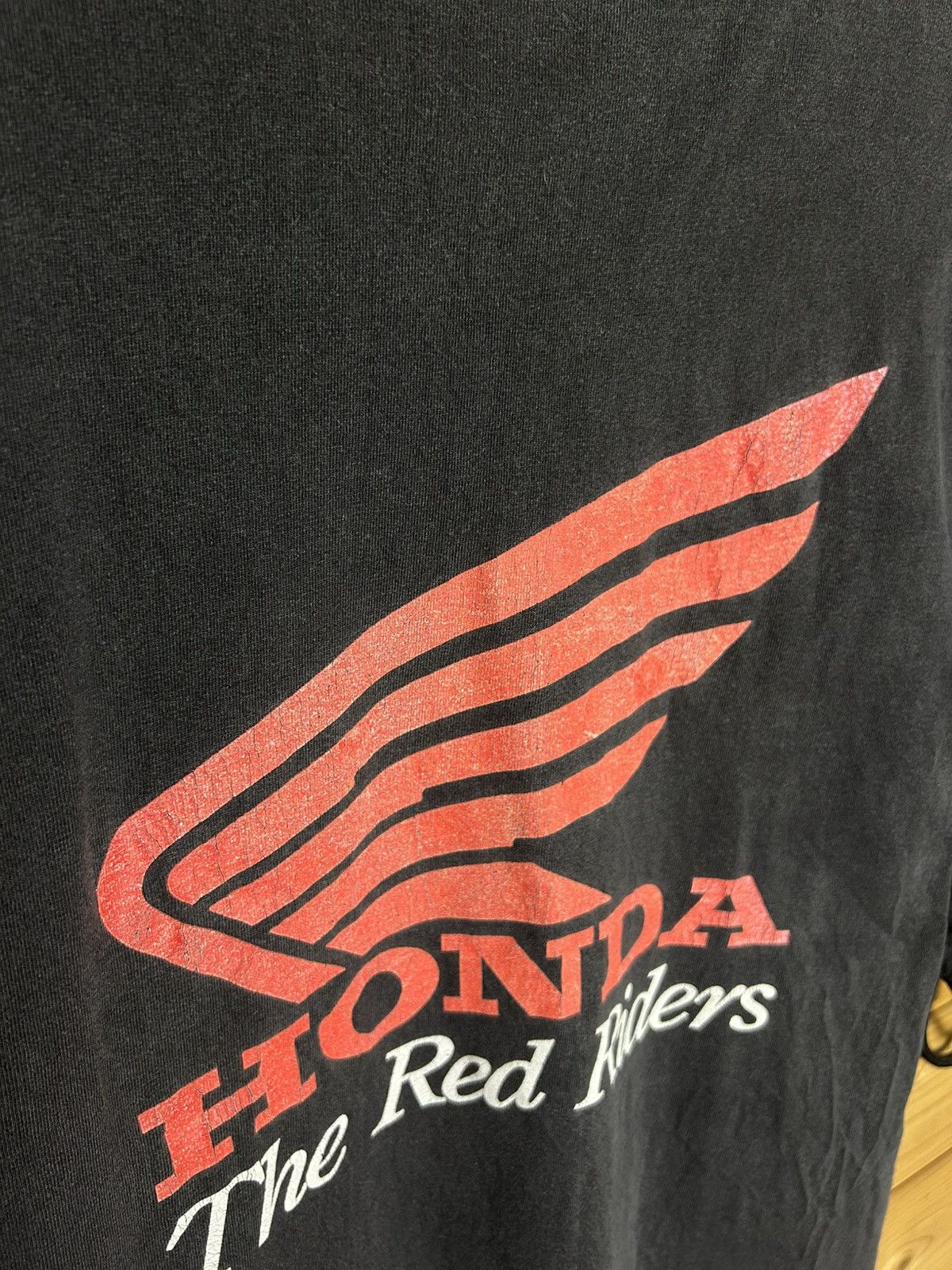Honda Vintage 90s Honda no wing no prayer single stitch t shirt Size US XL / EU 56 / 4 - 9 Thumbnail