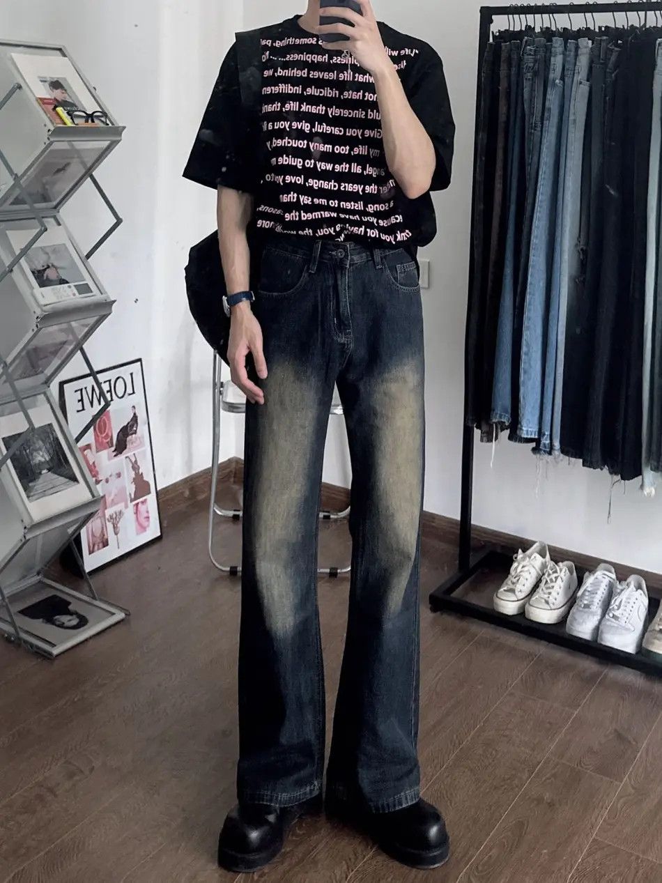 Japanese Brand × Jean Loose casual micro flared jeans Size US 30 / EU 46 - 3 Thumbnail