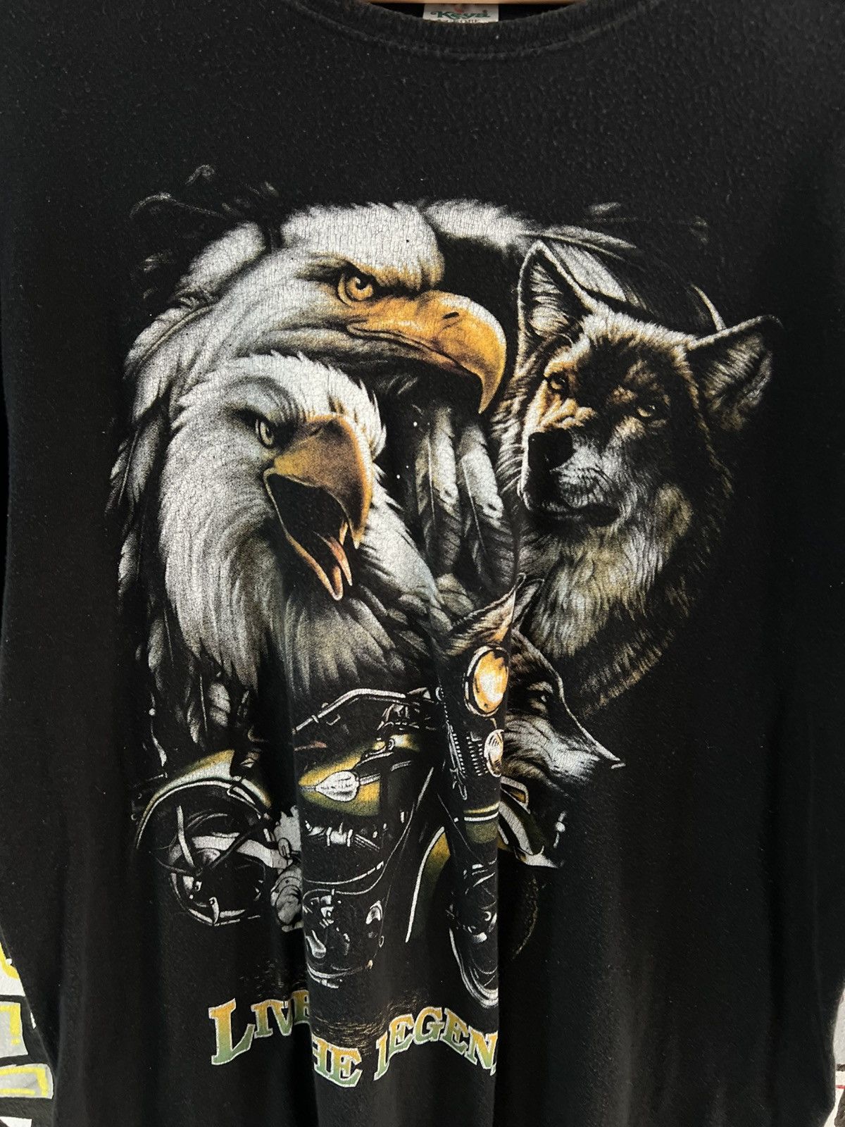 Vintage Vintage Eagle Motorcycle T-Shirt Size US L / EU 52-54 / 3 - 2 Thumbnail