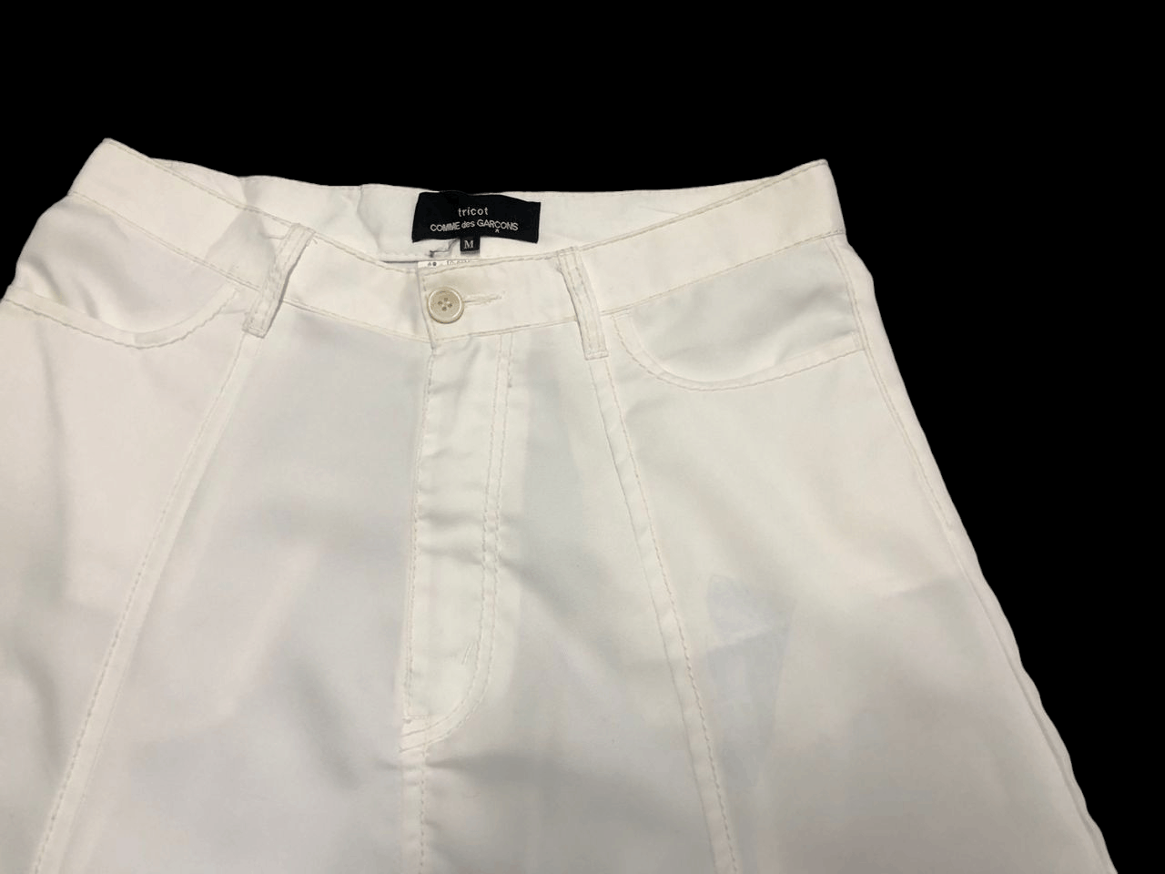 Tricot Comme des Garcons AD2015 Tricot comme des garcons White Pants Rare Design Size 32" / US 10 / IT 46 - 4 Thumbnail