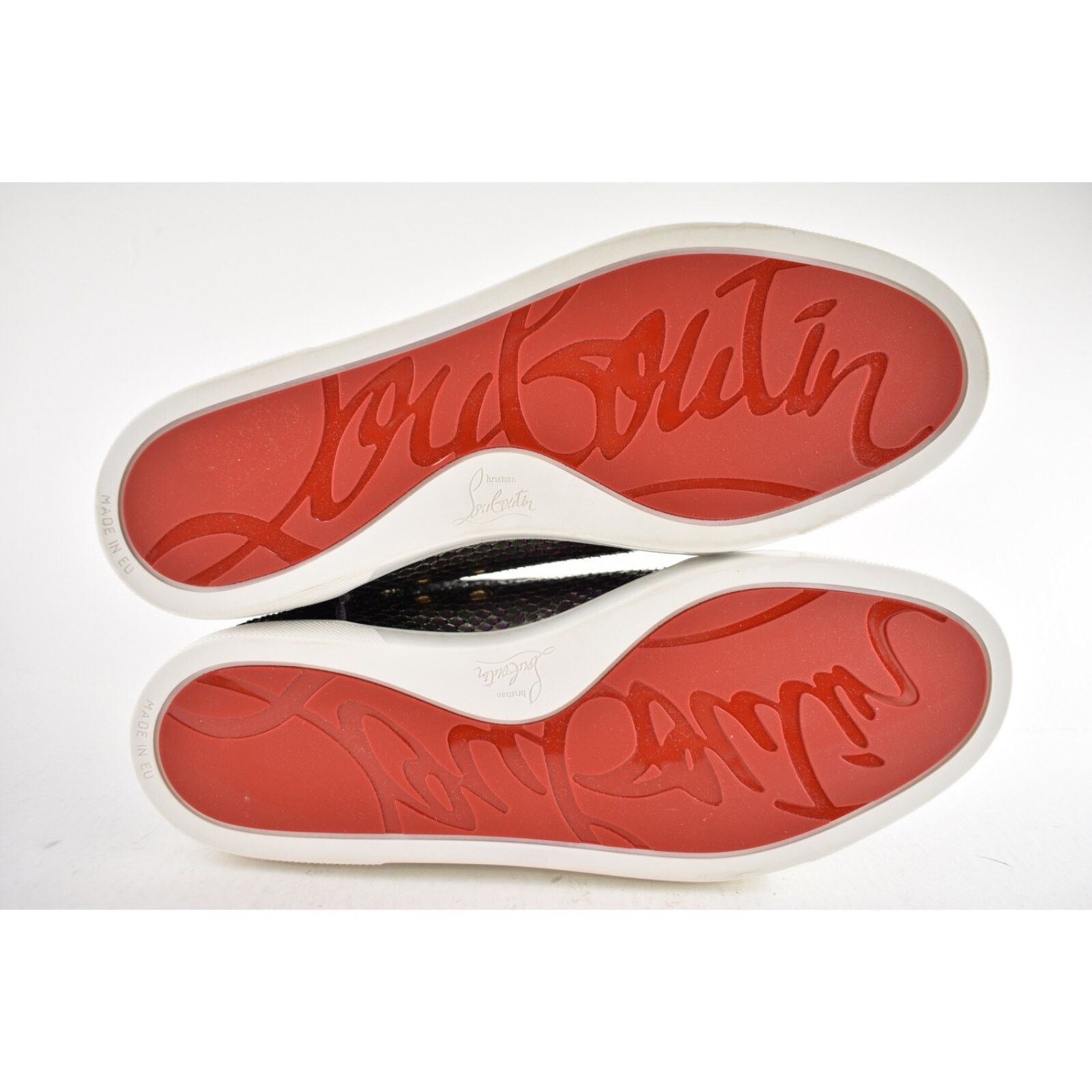 Christian Louboutin Bip Bip Orlato Flat Python Snakeskin High Top Sneaker 41 Size US 11 / IT 41 - 14 Thumbnail