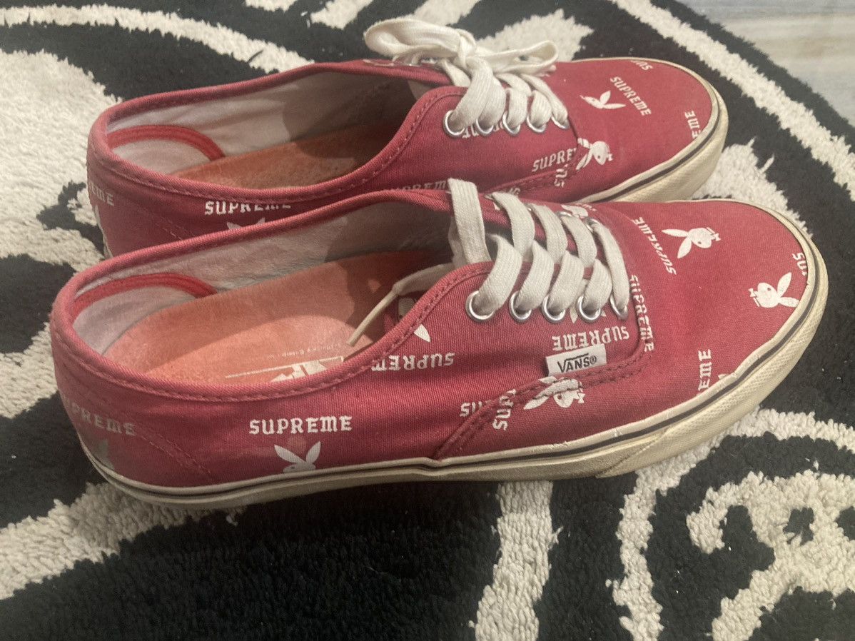 Supreme × Vans 2014SS Supreme x playboy vans era size 8.5, burgundy Size US 8.5 / EU 41-42 - 6 Thumbnail