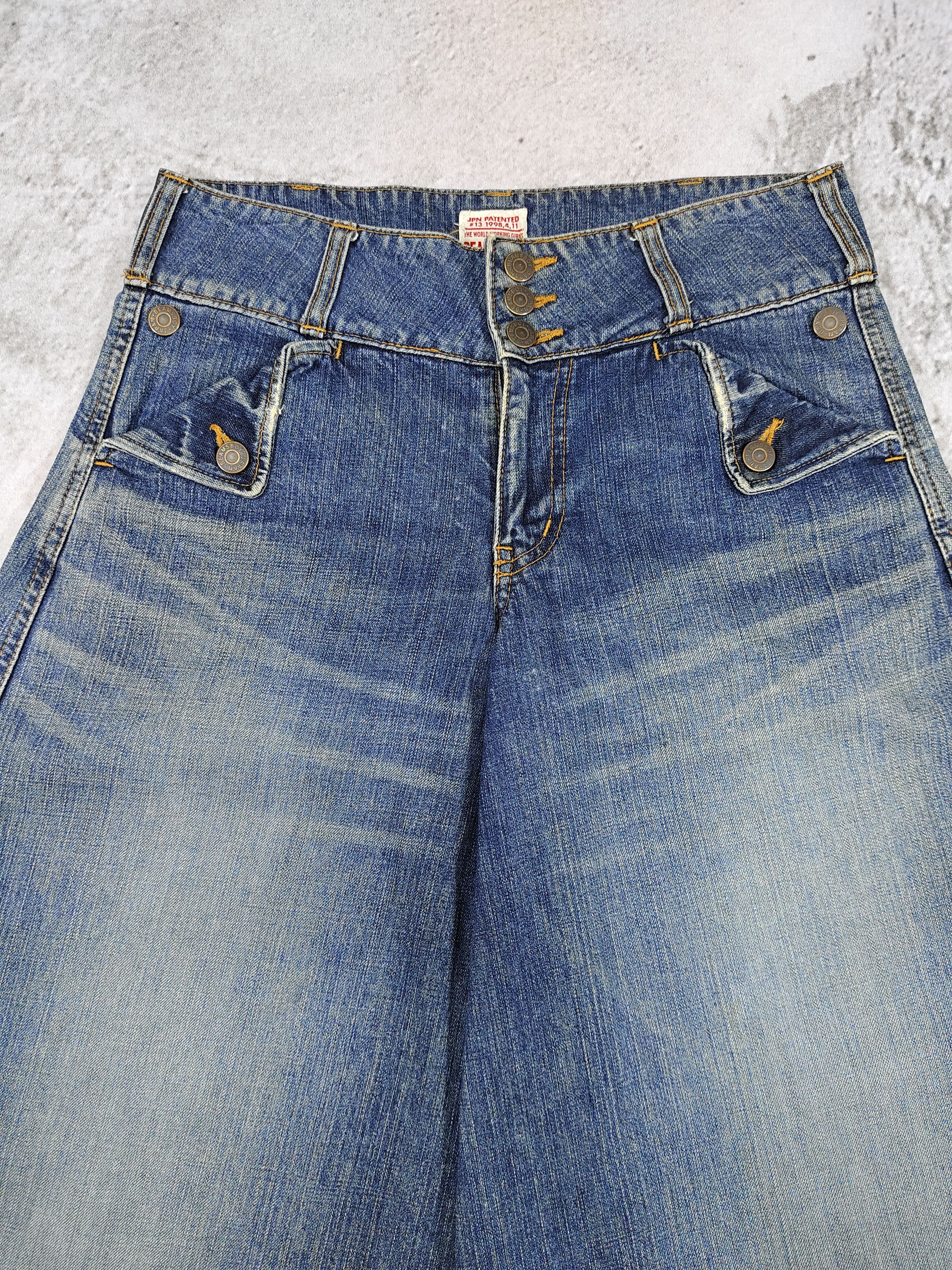 Beams Plus 2000s Beams Boy- Hakama Silhouete Coulotte Wide Leg Denim Size 30" / US 8 / IT 44 - 4 Thumbnail