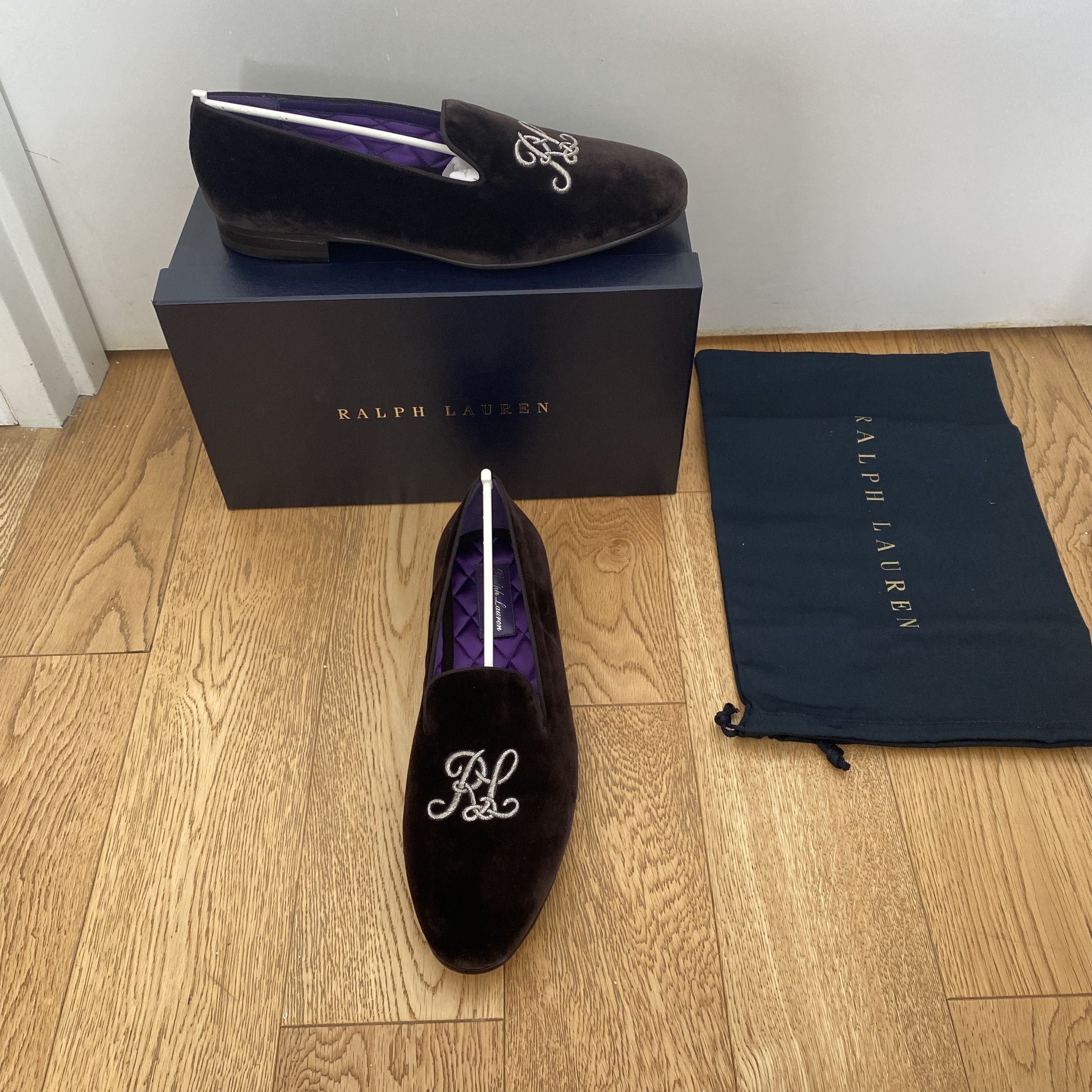 Ralph Lauren Purple Label Ralph Lauren Purple Label Alonzo Velvet Loafers Slippers Size US 13 / EU 46 - 2 Thumbnail