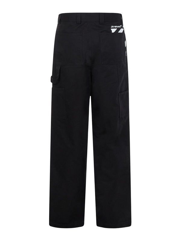 Off-White o1in1s0225 Q:1 / Diag Carpenter Pant in Black Size US 34 / EU 50 - 2 Thumbnail