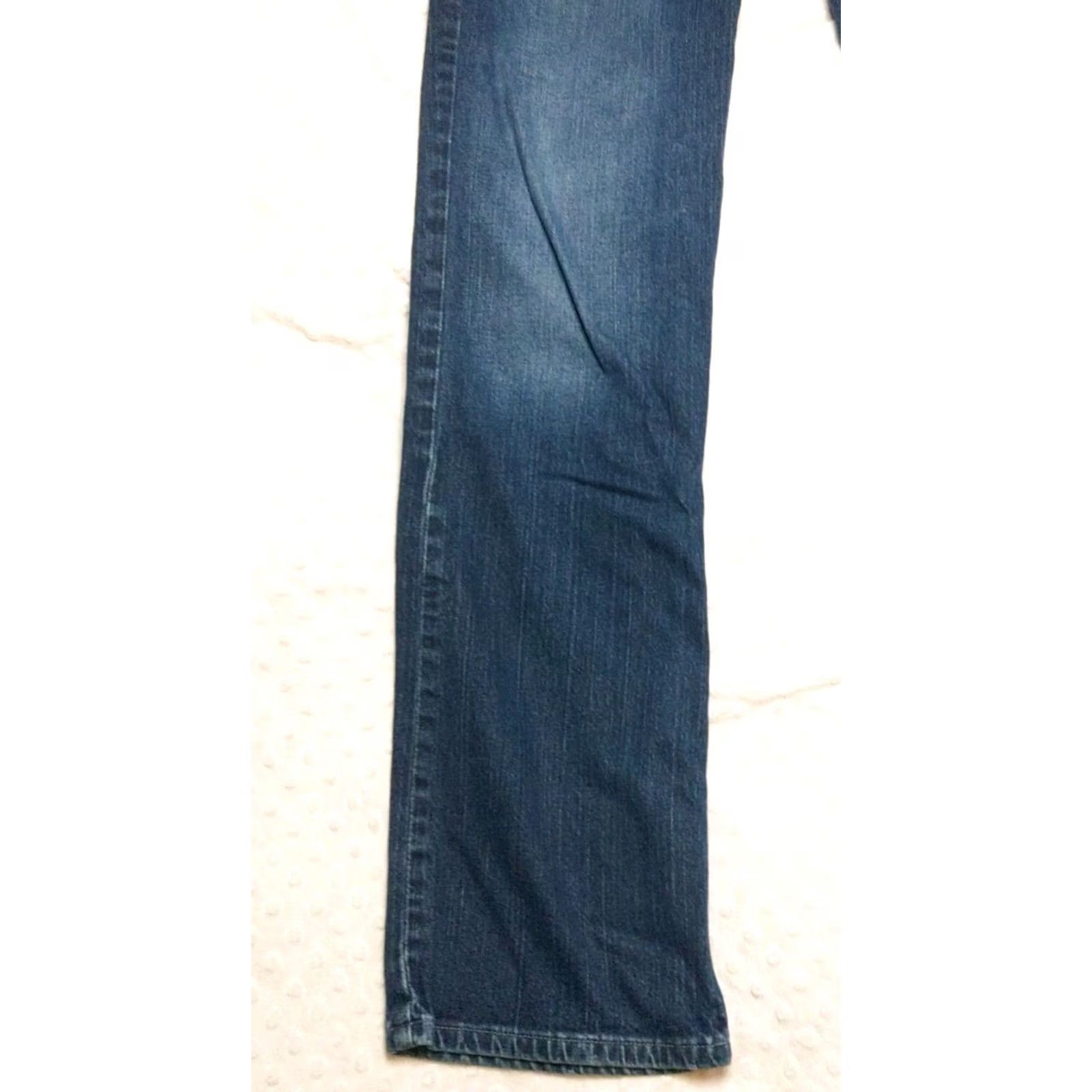 Vintage Cruel Girl Jeans Caroline Slim 9 Long Dark Wash 29x33 Denim Stretch 5-Pocket Womens Straight Blue Size 30" / US 8 / IT 44 - 3 Thumbnail