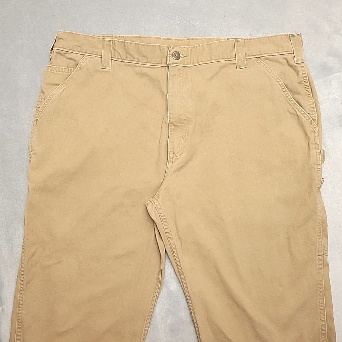 Carhartt Carhartt Pants Men 42 Khaki Cotton Twill Cargo Pocket Carpenter Utility Classic Size US 42 / EU 58 - 4 Thumbnail