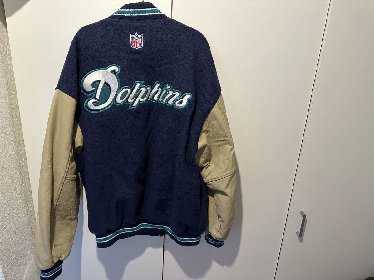 Nike Nike Lederjacke Miami Dolphins Size XL Leather Jacket Size US XL / EU 56 / 4 - 14 Thumbnail
