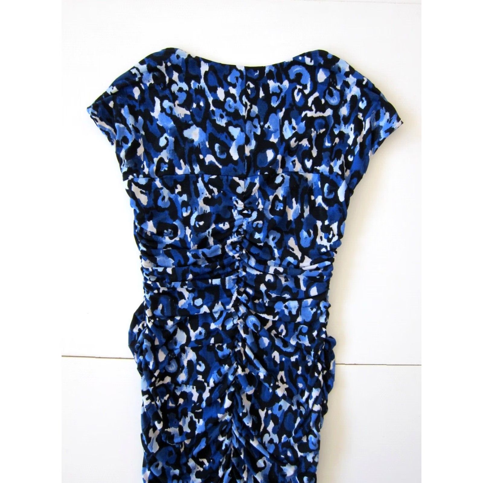 blue leopard bodycon dress Leopard Bodycon Dress – The Snooki Shop main image 0