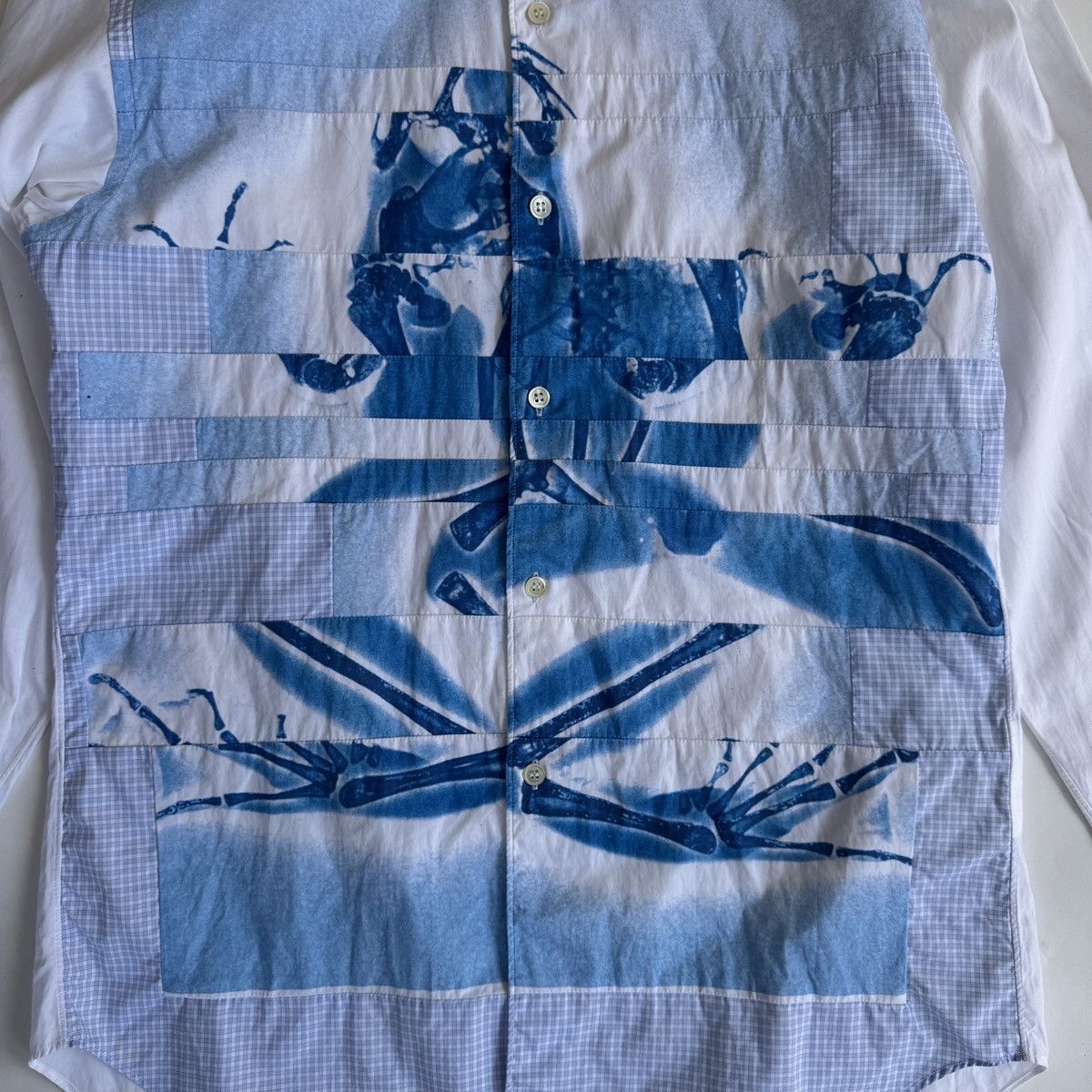 Comme des Garcons SHIRT COMME des GARÇONS SHIRT F/W 09 Patchwork X-Ray Frog Shirt Size US S / EU 44-46 / 1 - 8 Thumbnail