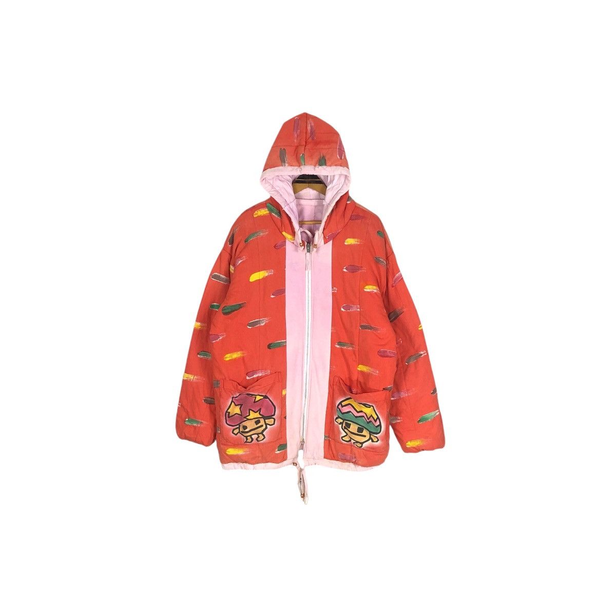 Japanese Brand × Vintage Vintage Cactus And Mushroom Reversible Hooded Jacket Size US XL / EU 56 / 4 - 3 Thumbnail