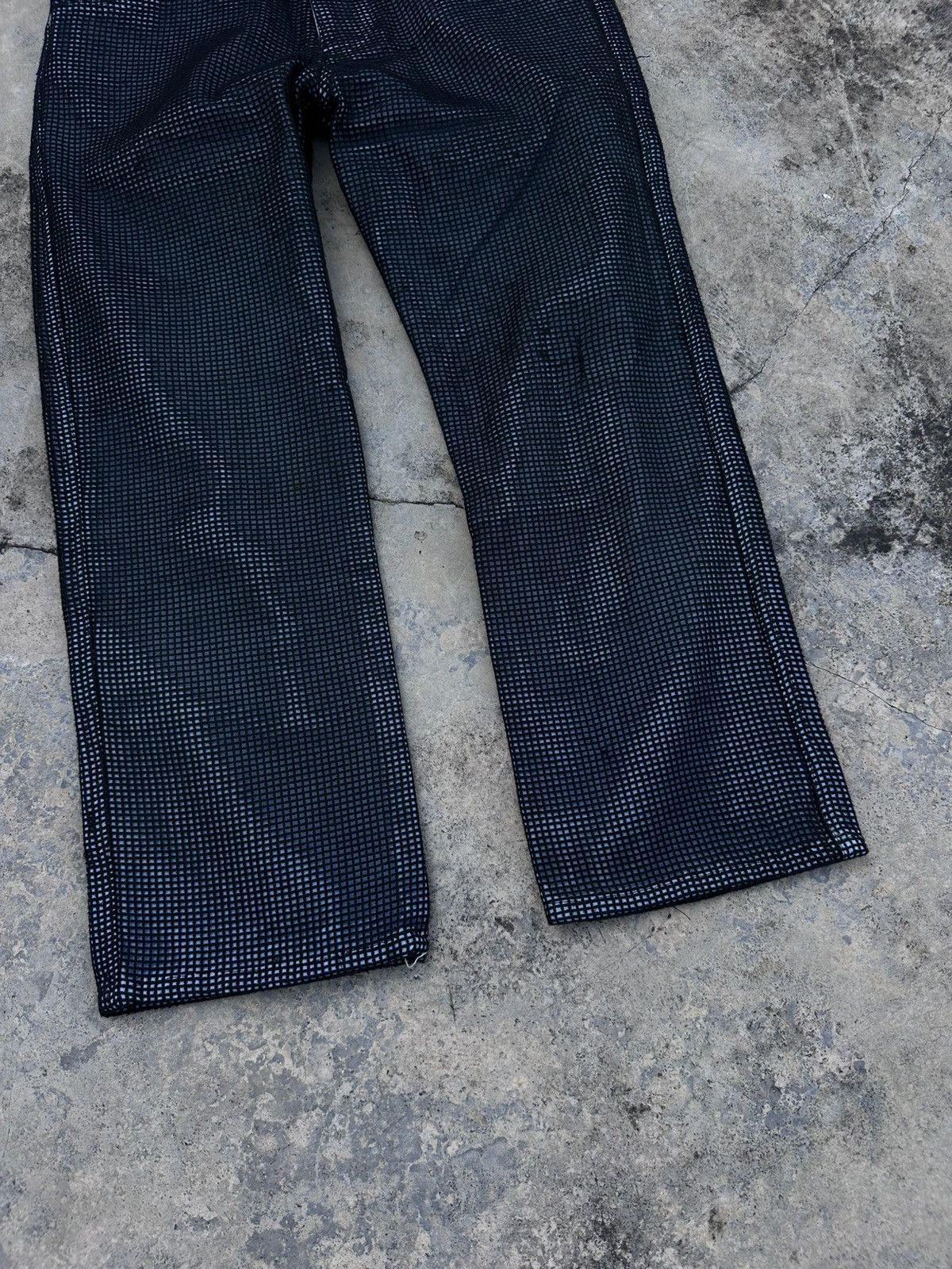 Jean Paul Gaultier Jean Paul Gaultier Grid Pattern Nest Capri Jeans Size 29" - 2 Thumbnail