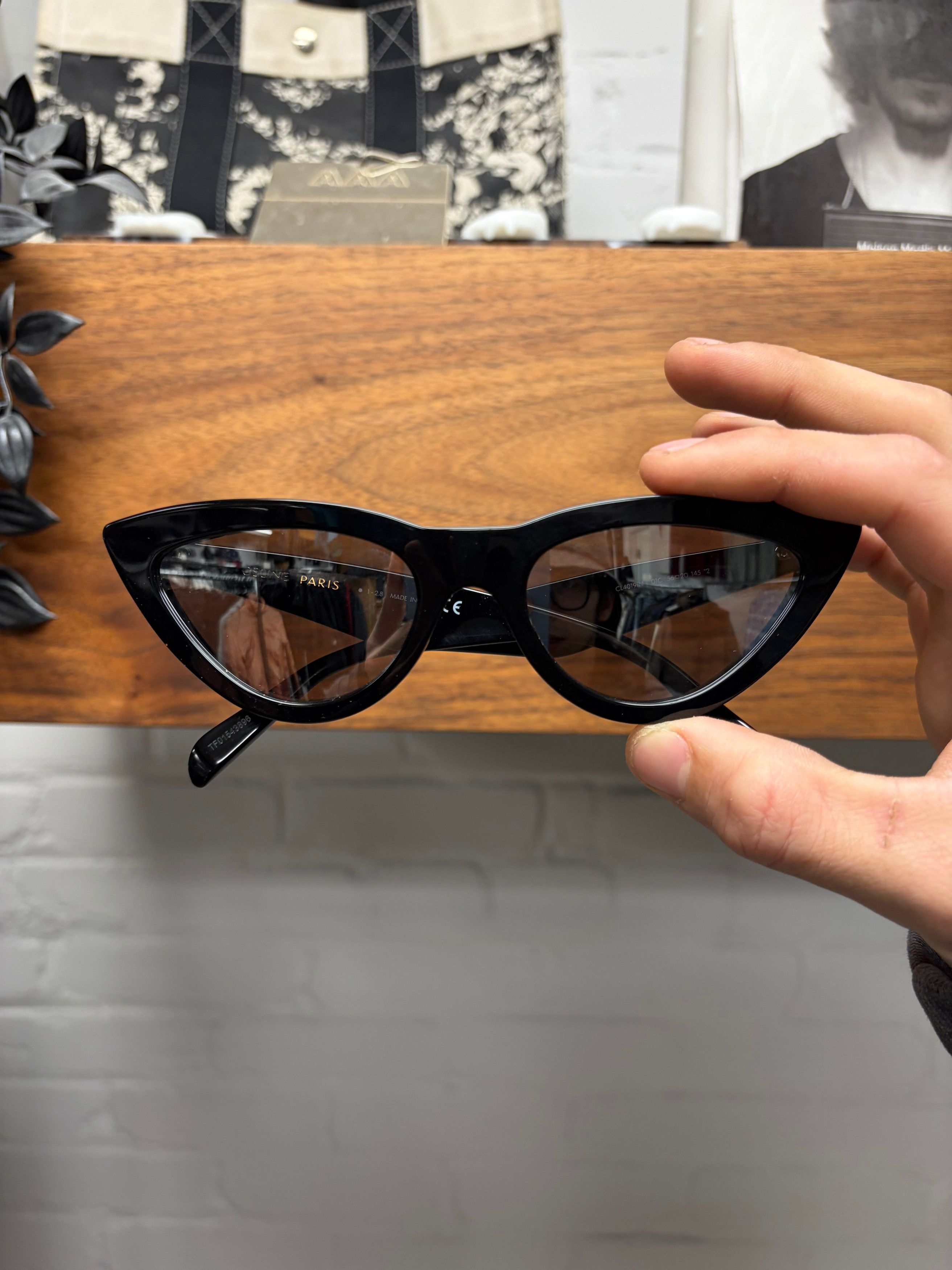 Celine Celine ‘CL4019IN’ Cat Eye Black Sunglasses Size ONE SIZE - 2 Thumbnail