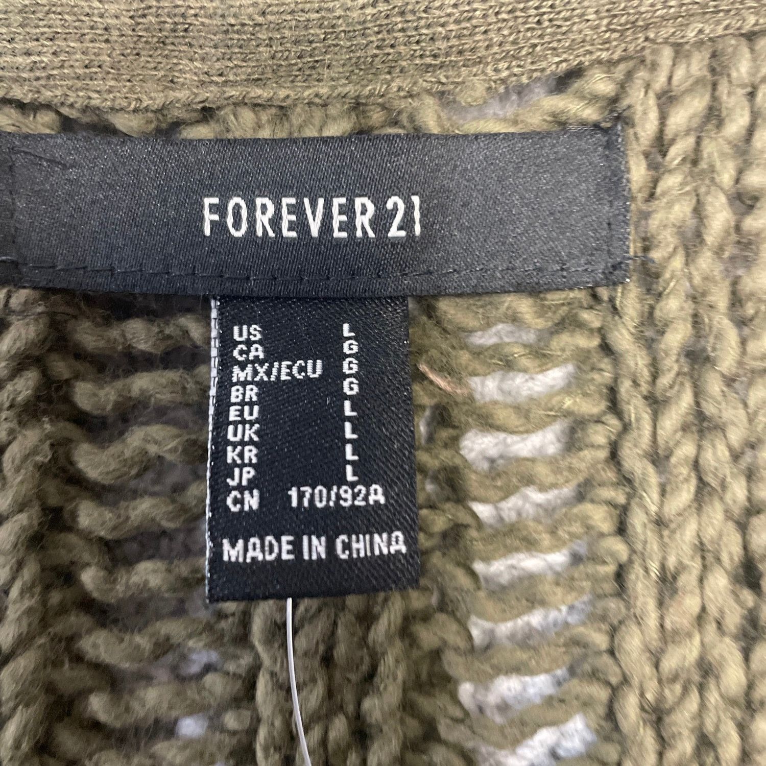 Forever 21 New Forever 21 Womens Large Deep V Neck Pullover Sweater Size L / US 10 / IT 46 - 4 Thumbnail