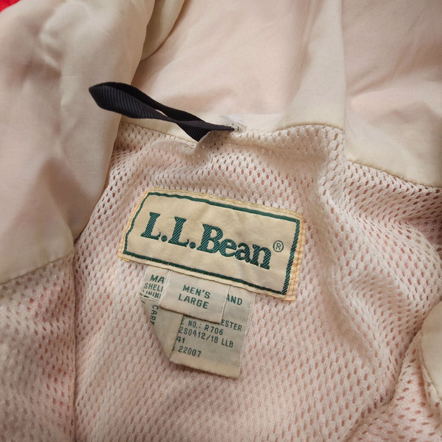 Vintage VINTAGE L.L. Bean Windbreaker Jacket Mens Large Red 1/4 Zip 90s Gorpcore Rain Windbreaker Size US L / EU 52-54 / 3 - 3 Thumbnail