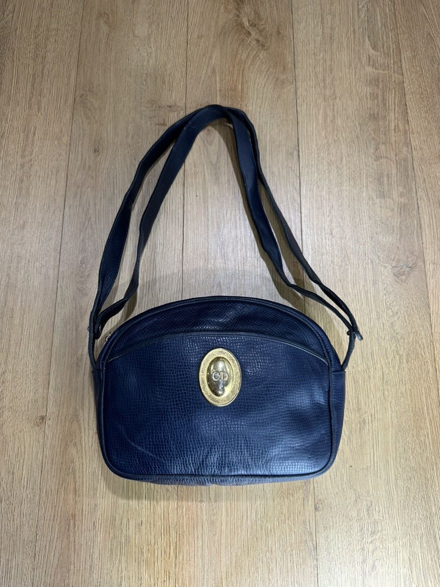 Vintage Leather Christian Dior Hand Bag
