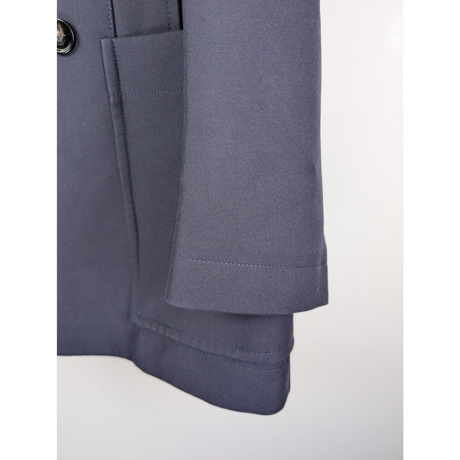 Bottega Veneta o1rshd1 Splittable Cotton Twill Coat in Abyss Blue Size US S / EU 44-46 / 1 - 3 Thumbnail