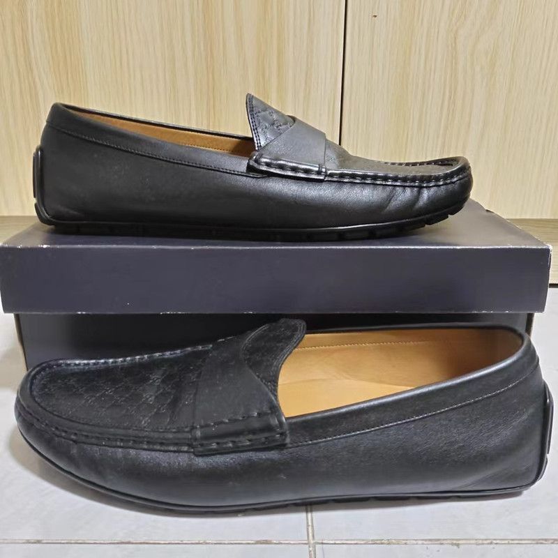 Gucci Gucci Men's Casual Embossed Leather Loafers - Size US 9.5 / EU 42-43 - 7 Thumbnail