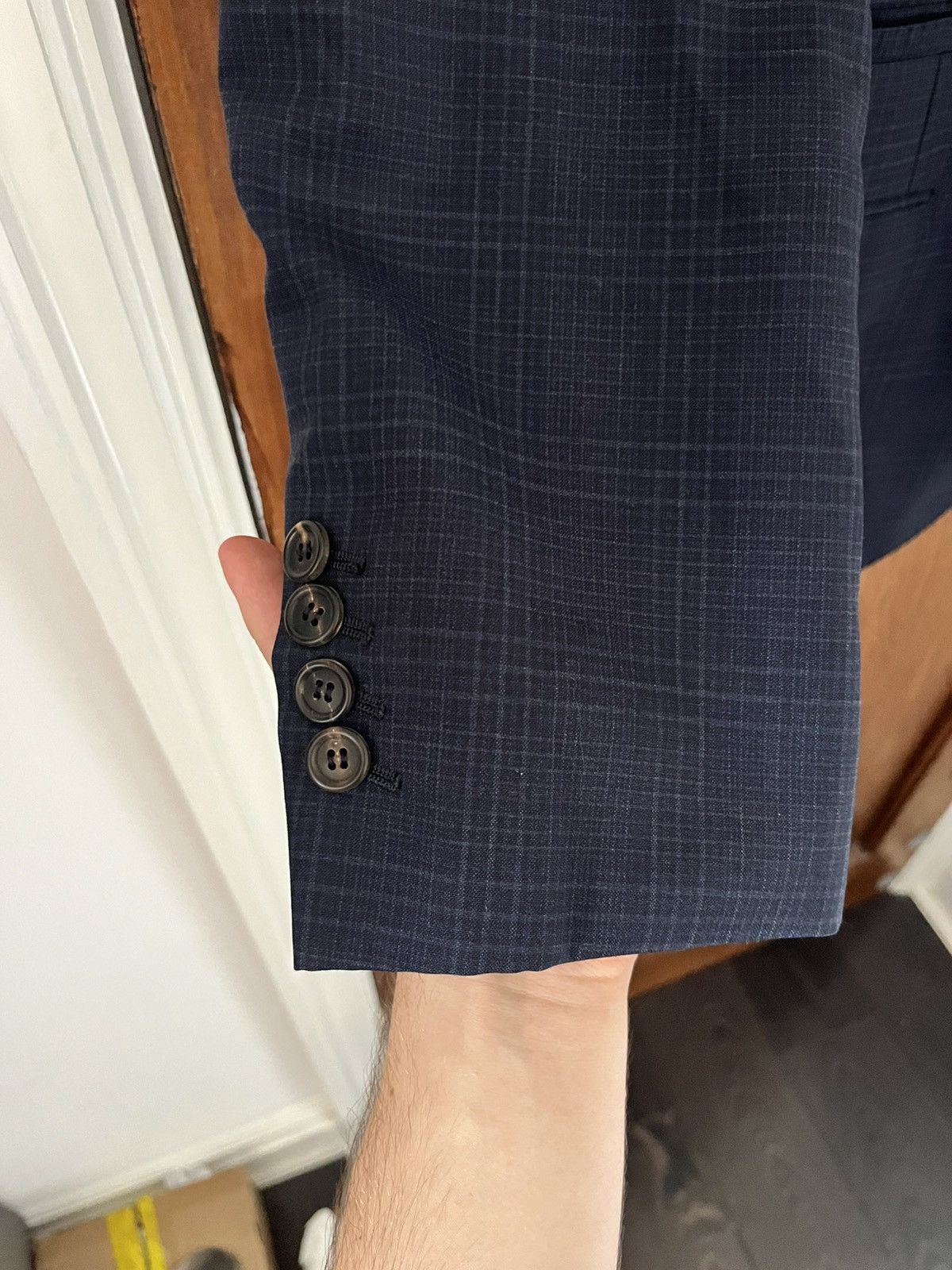 Brunello Cucinelli Brunello Cucinelli navy wool suit uk 38 / it 48 Size 38R - 2 Thumbnail
