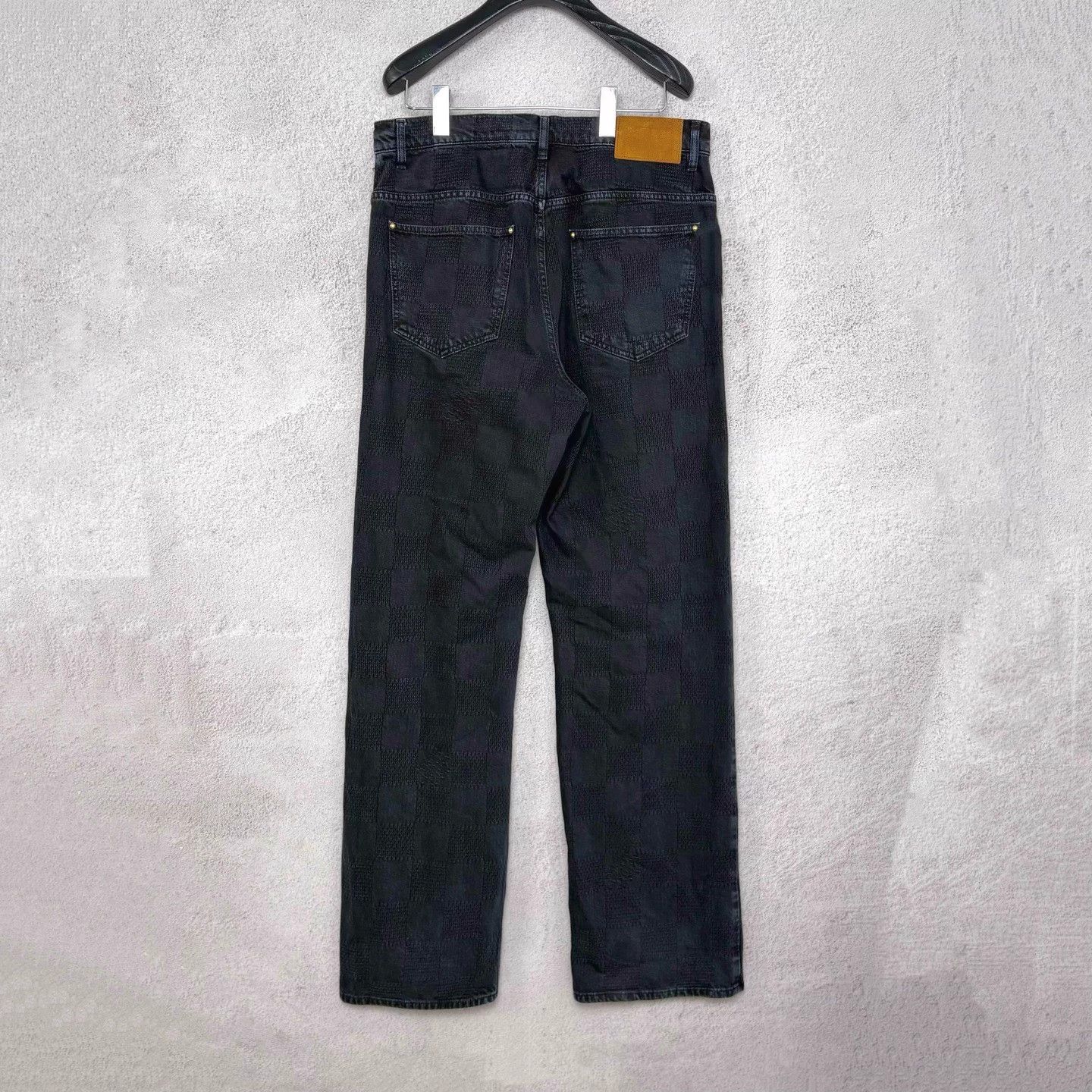 Louis Vuitton LV x Timberland FW24 Subtle Check Denim Jeans Size US 31 - 2 Thumbnail