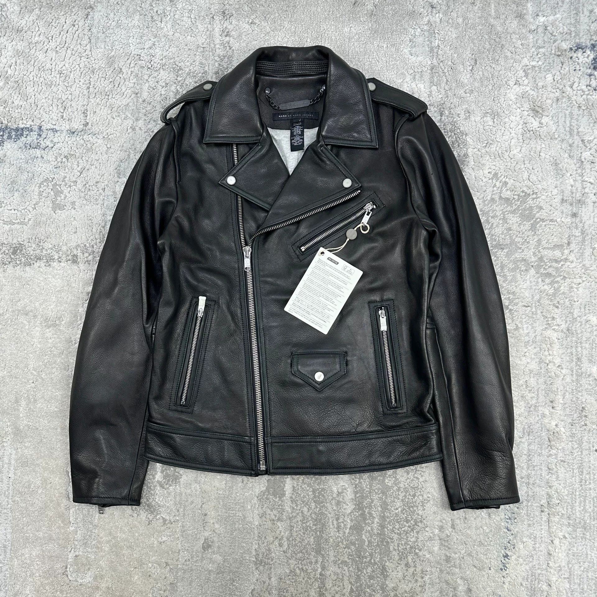 Marc by Marc Jacobs black leather biker jacket by marc jacobs Size US S / EU 44-46 / 1 - 1 Thumbnail