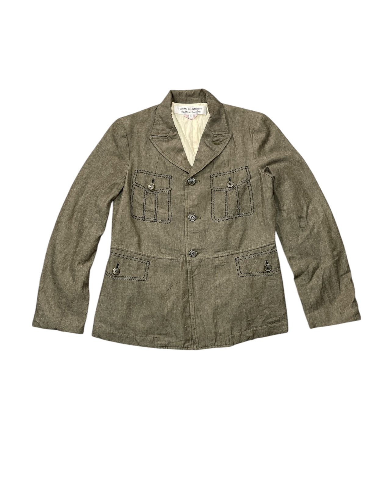 Comme des Garcons Comme des Garcons Archive Safari Utility Field Jacket Olive Size S / US 4 / IT 40 - 1 Thumbnail