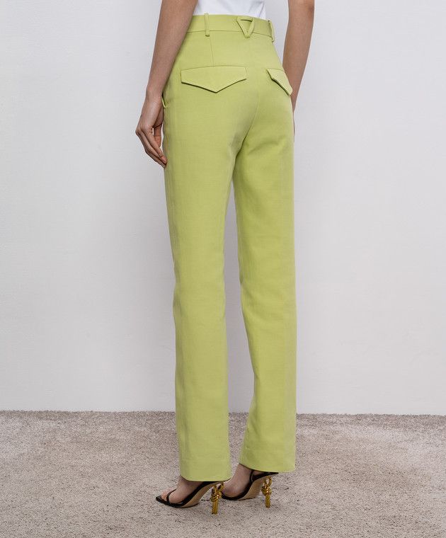 Bottega Veneta o1y0725 Casual Pant in Light Green Size 25" / US 0 / IT 36 - 3 Thumbnail