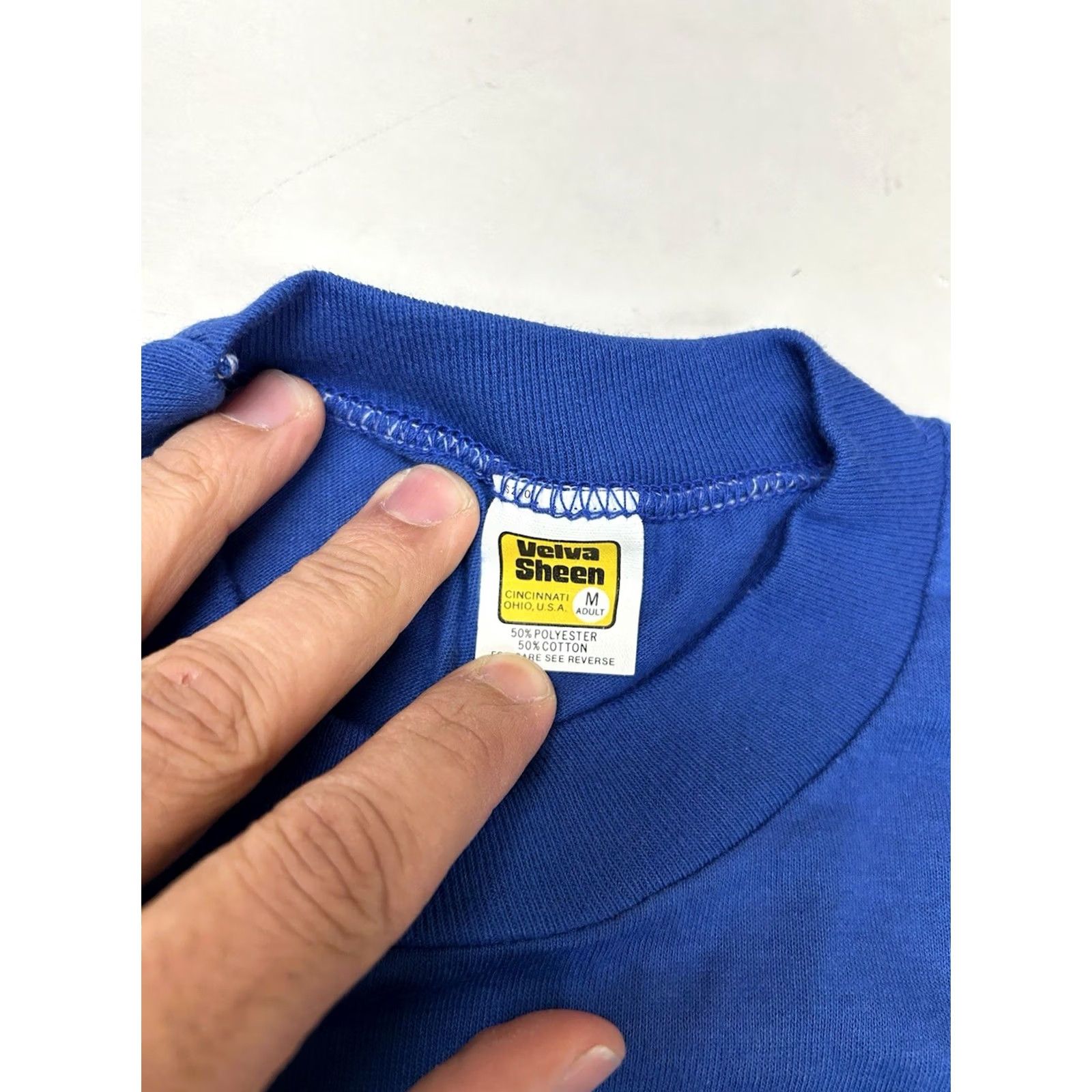 Velva Sheen VINTAGE Velva Sheen Shirt The Record Newspaper New Jersey News Tee 80s Small Mens Size US S / EU 44-46 / 1 - 7 Thumbnail