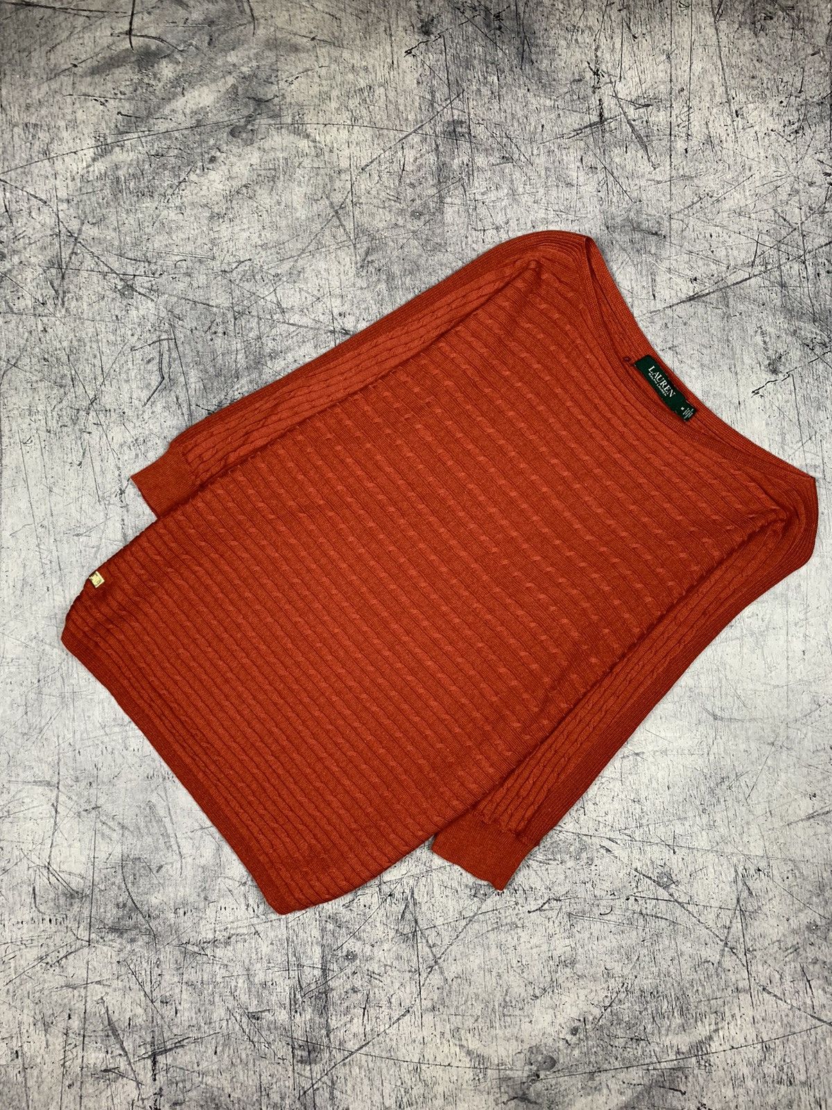 Lauren Ralph Lauren Lauren Ralph Lauren Knit Sweater Size M Orange Long Sleeve Size M / US 6-8 / IT 42-44 - 1 Thumbnail