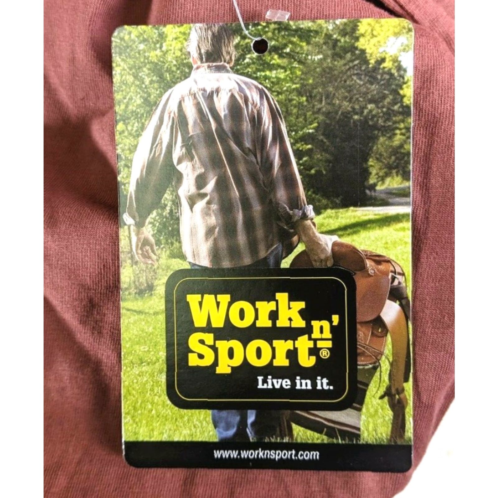 Vintage WORK N' SPORT Polo T-Shirt, Pocket, Red, 3XLT, Mens, Short Sleeve, NWT, Blain's, Polo, T-Shirt FP20 Size US XXL / EU 58 / 5 - 2 Thumbnail