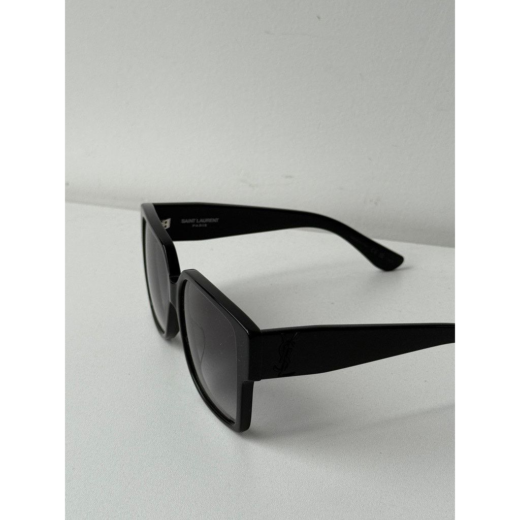 Saint Laurent Paris NEW Saint Laurent SL M9/F Black Square Oversized Sunglasses Size ONE SIZE - 4 Thumbnail