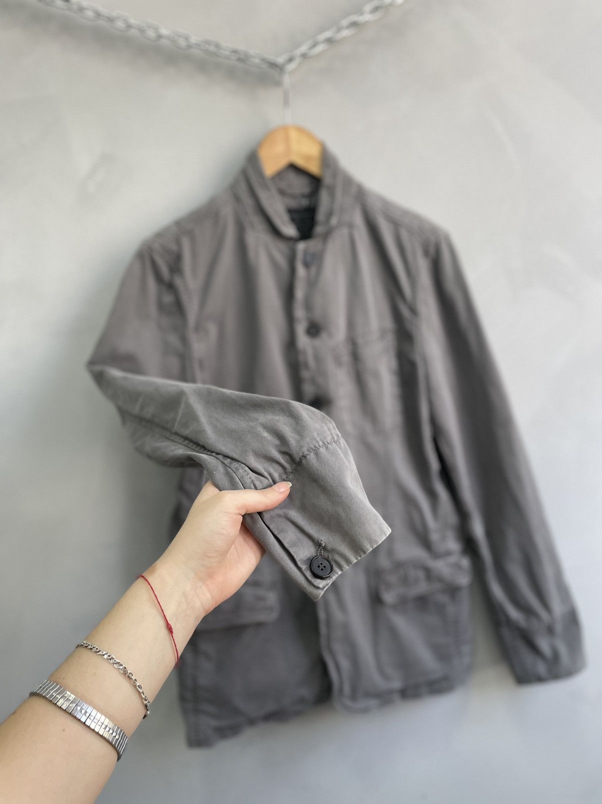 Allsaints 90s All saints Cotton jacket blazer Ann demeulemeester style Size US M / EU 48-50 / 2 - 4 Thumbnail