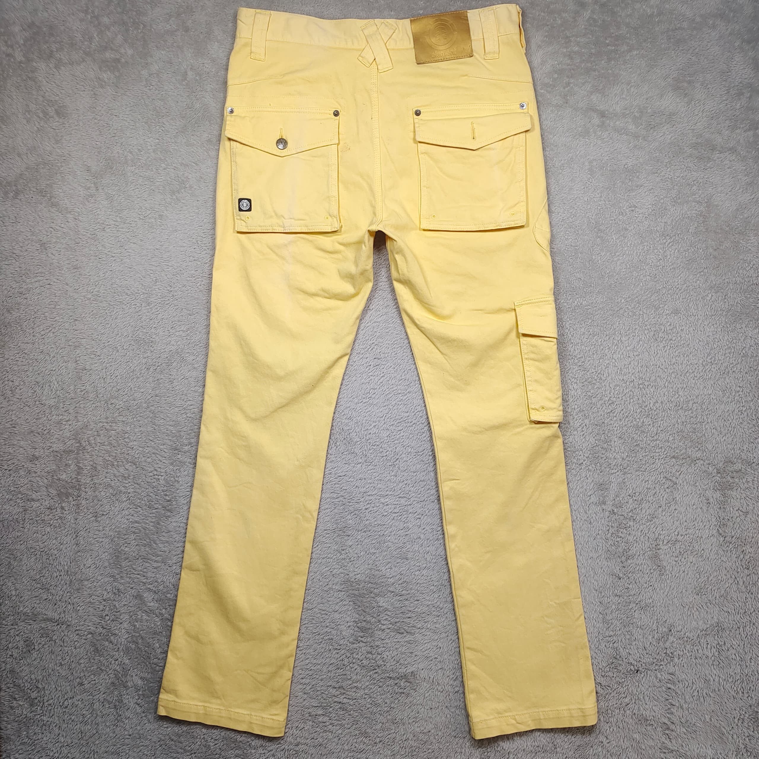 Element Vintage Element Japan Light Yellow Cotton Cargo Pants Size US 32 / EU 48 - 8 Thumbnail