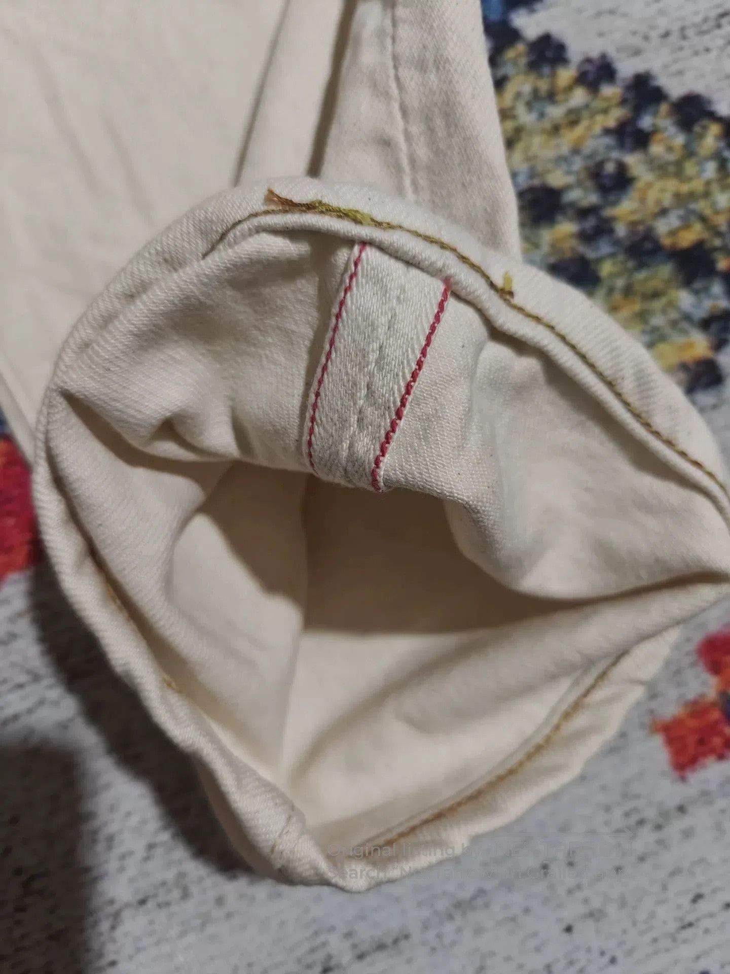 Full Count & Co. Fullcount 1108EC Slim Straight Red Selvedge Jeans. Size US 31 - 8 Thumbnail