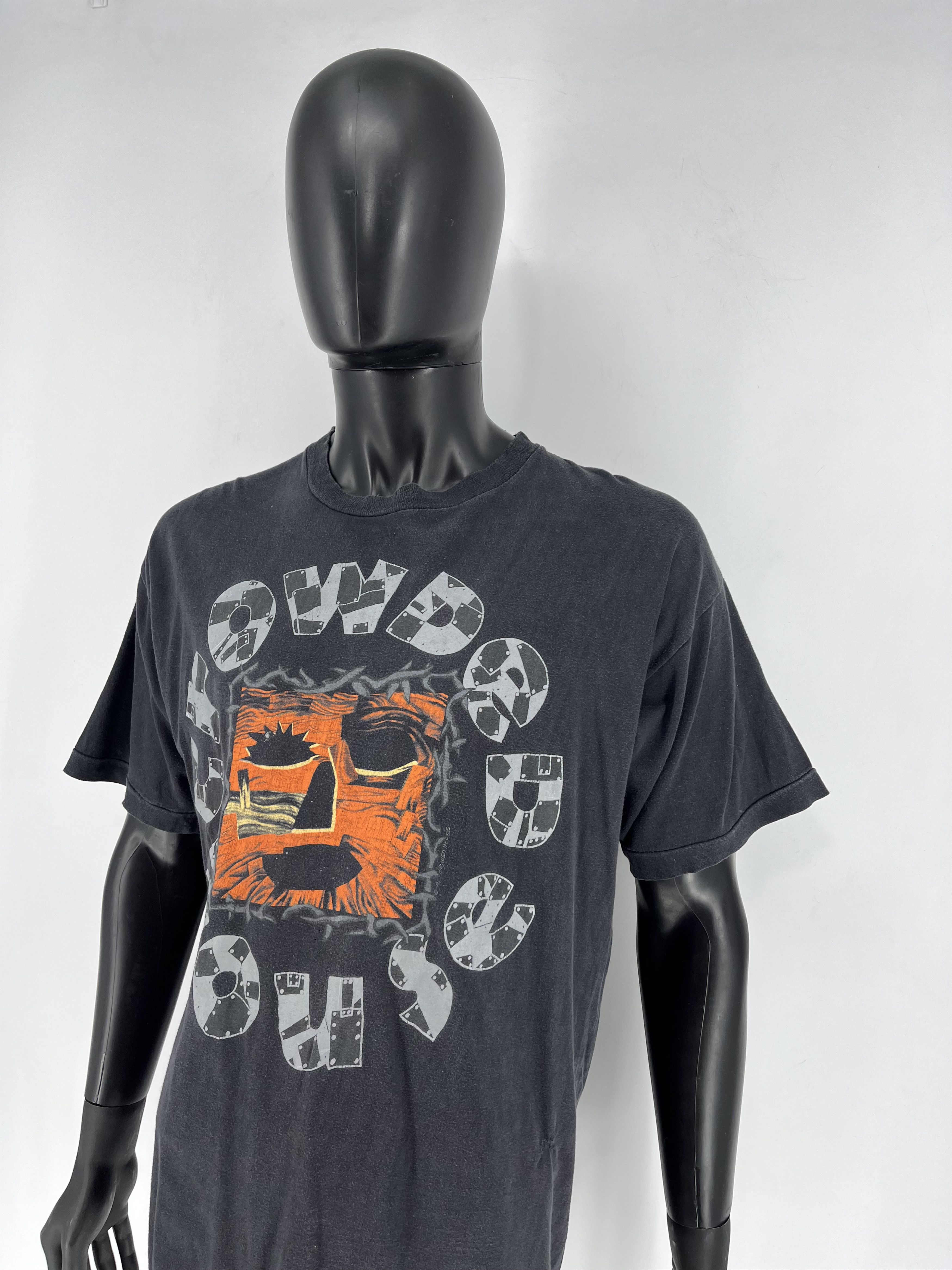 Band Tees CROWDED HOUSE Woodface Vintage 1991 TShirt Single Stitch Size US XL / EU 56 / 4 - 4 Thumbnail