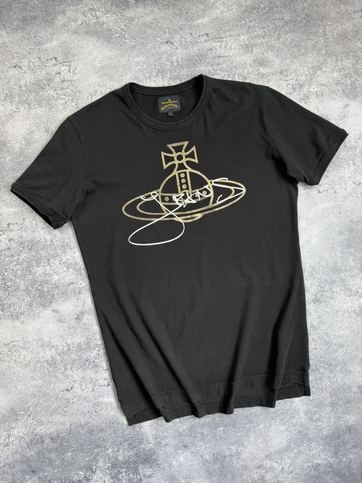 Vivienne Westwood Vintage Vivienne Westwood Anglomania Big Logo T-Shirt Size US L / EU 52-54 / 3 - 4 Thumbnail