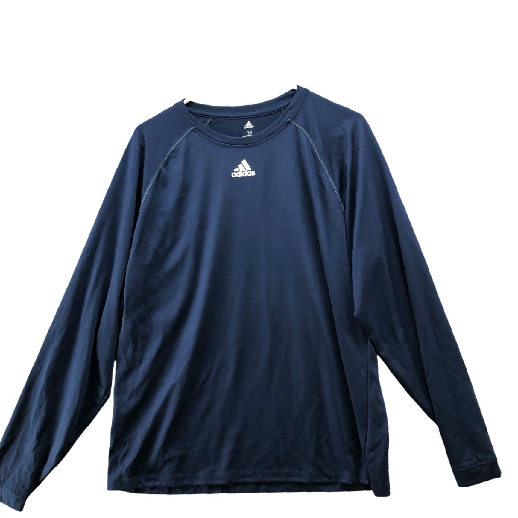Adidas Adidas Long Sleeve T Shirt Mens M Blue Climalite Performance Crewneck Size US M / EU 48-50 / 2 - 2 Thumbnail