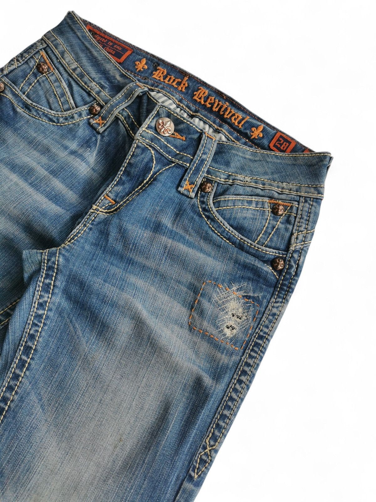 Rock Revival Rock Revival Women’s Distressed Bootcut Jeans Medium Wash Size 28" / US 6 / IT 42 - 5 Thumbnail