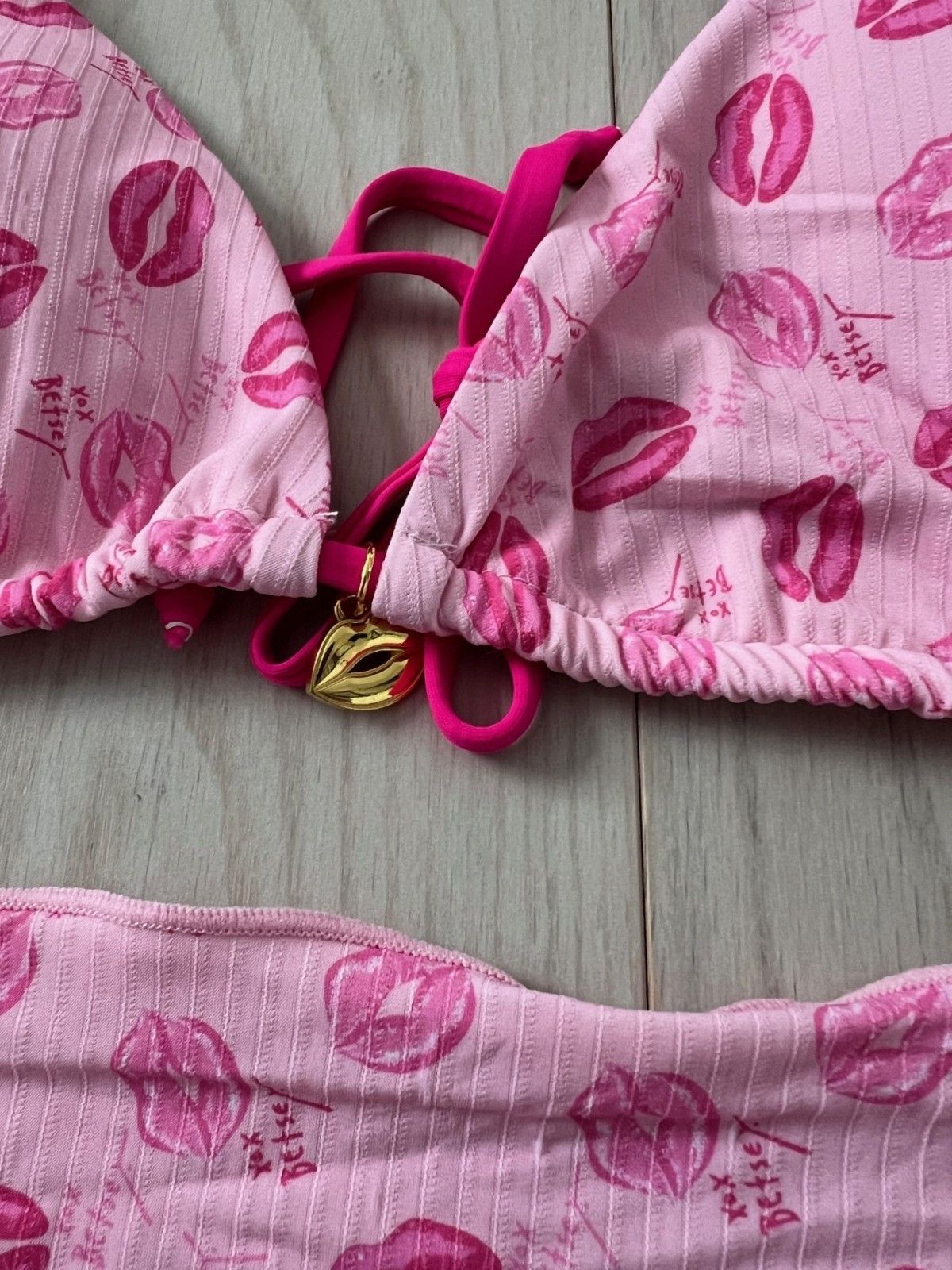 Betsey Johnson Betsey Johnson Swim Bikini Coverup Pink 3 Piece Set ( L ) Size L / US 10 / IT 46 - 3 Thumbnail