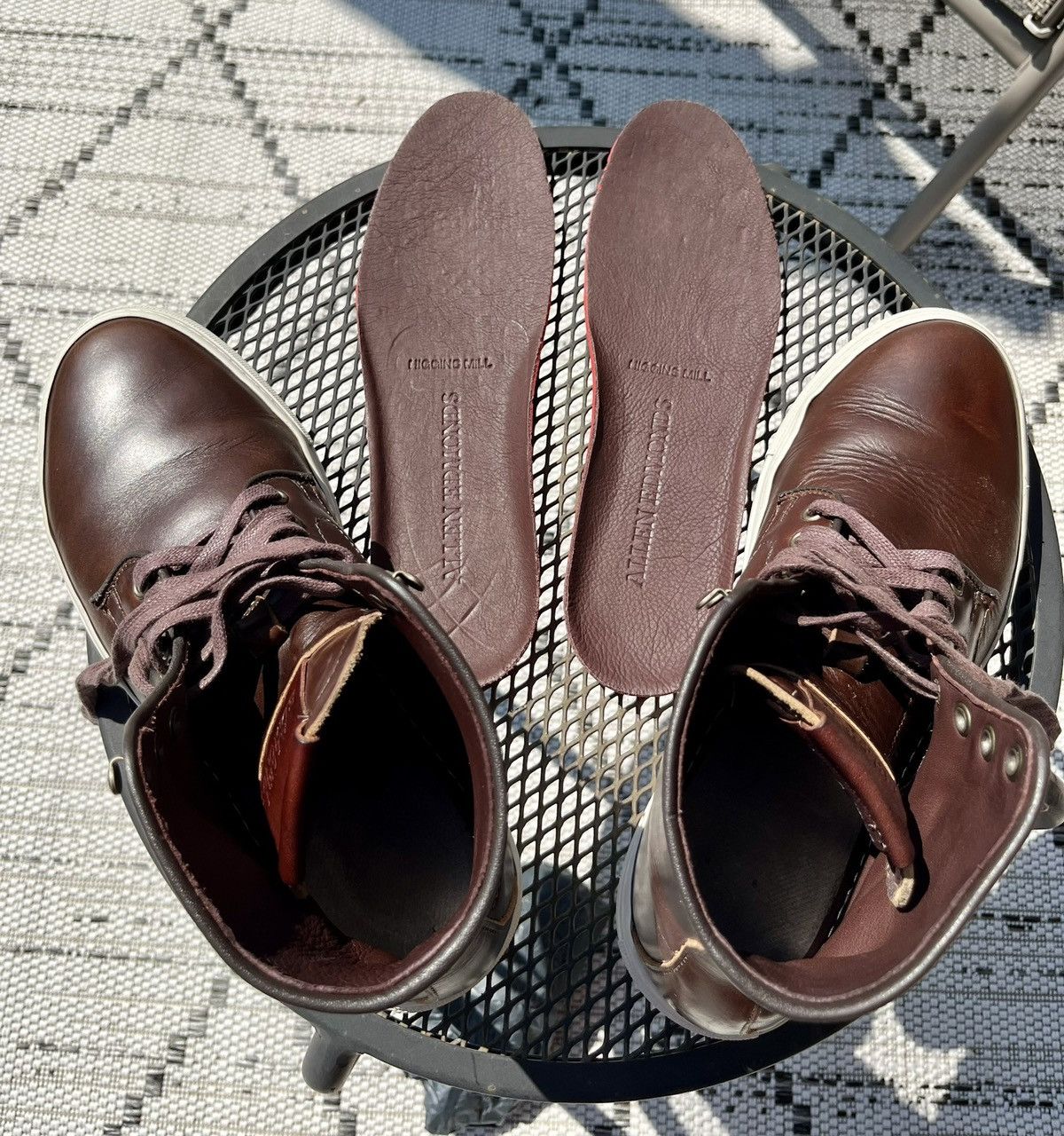 Allen Edmonds Higgins Mill brown chromexcel hi top sneakers Size US 8 / EU 41 - 10 Thumbnail