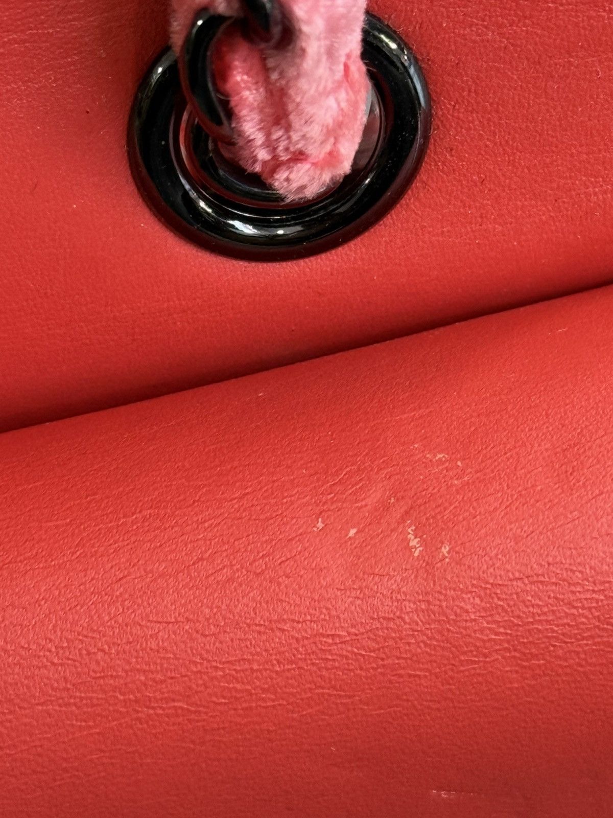 Chanel Chanel - 2014 - Pink Velvet Medium Double Flap Shoulder Bag Size ONE SIZE - 23 Thumbnail