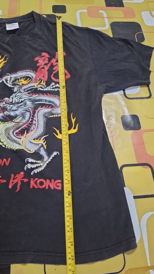 Vintage B29-10 🇯🇵 90s Japan style Hong Kong Dragon tee rare Size US L / EU 52-54 / 3 - 4 Thumbnail