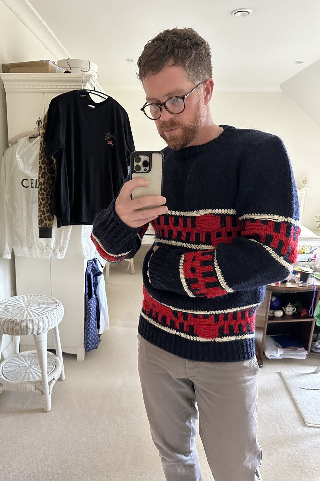 Calvin Klein 205W39NYC FW18 Calvin Klein 205w39nyc grail wool sweater RAF Simons Size US M / EU 48-50 / 2 - 6 Thumbnail