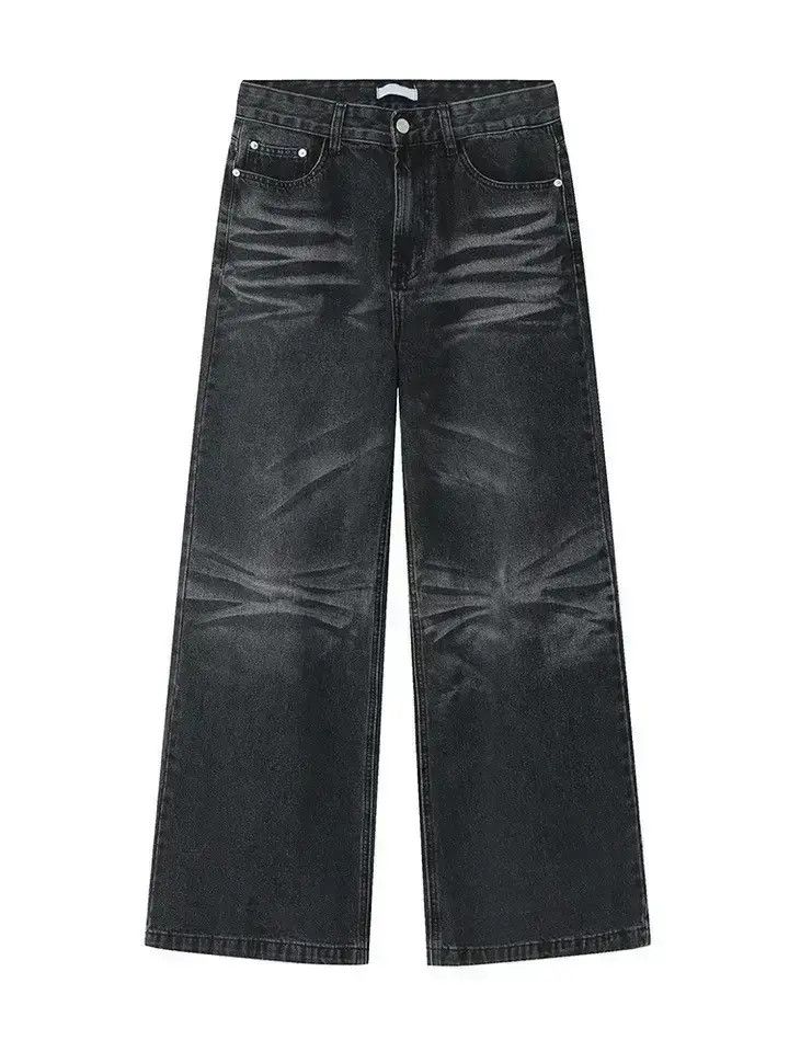 Japanese Brand Streetwear y2k washed wide-leg jeans Size US 30 / EU 46 - 6 Thumbnail