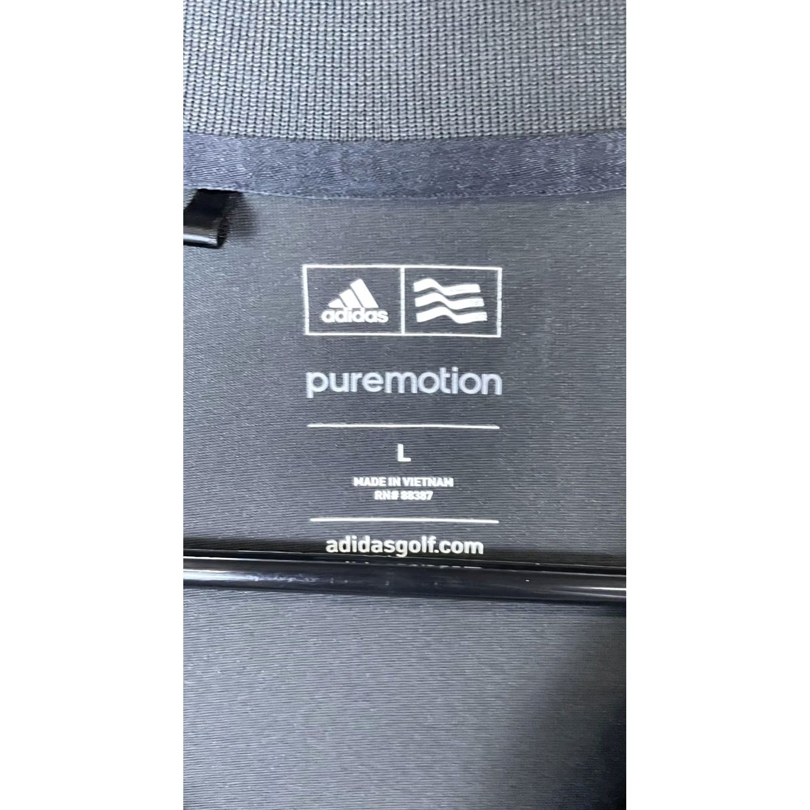 Adidas Adidas Puremotion Polo Shirt Mens L Black Golf Short Sleeve Shirt Size US L / EU 52-54 / 3 - 3 Thumbnail