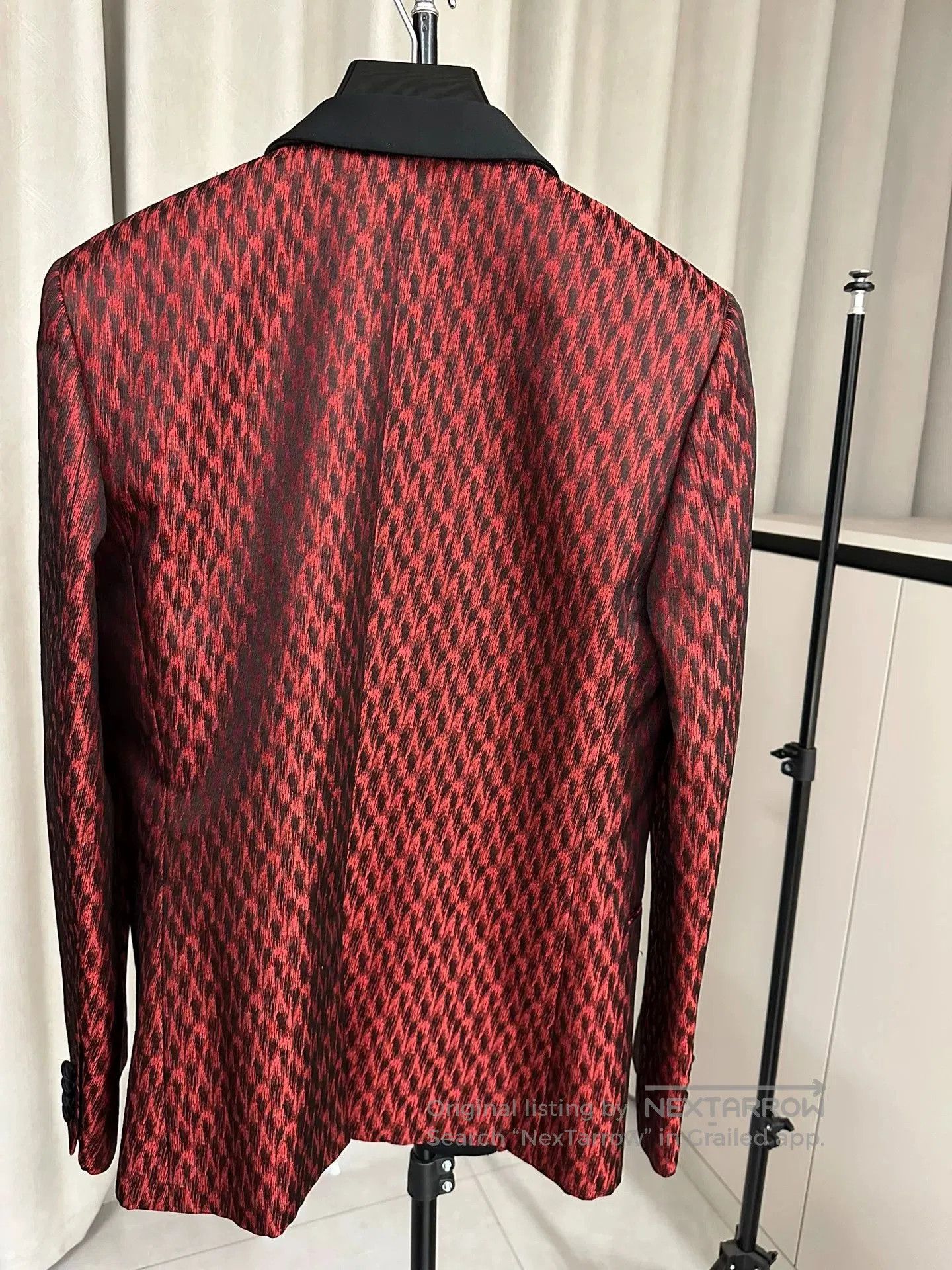 Saint Laurent Paris Saint Laurent Red Black Leopard Blazer. Size US M / EU 48-50 / 2 - 3 Thumbnail