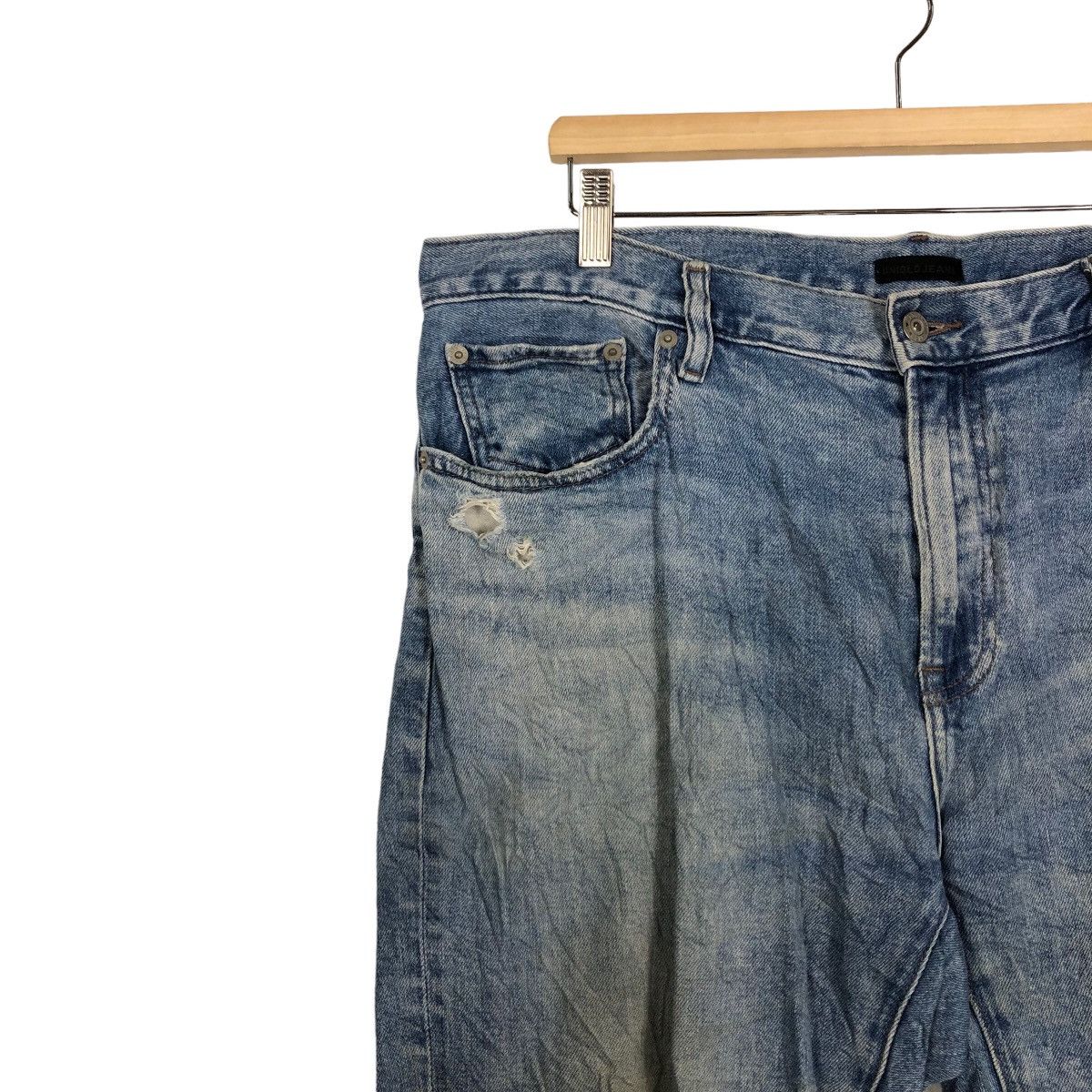 Japanese Brand 🔥RARE DISTRESSED DENIM UNIQLO JEANS JAPAN MADE ISSEY MIYAKE Size US 36 / EU 52 - 11 Thumbnail
